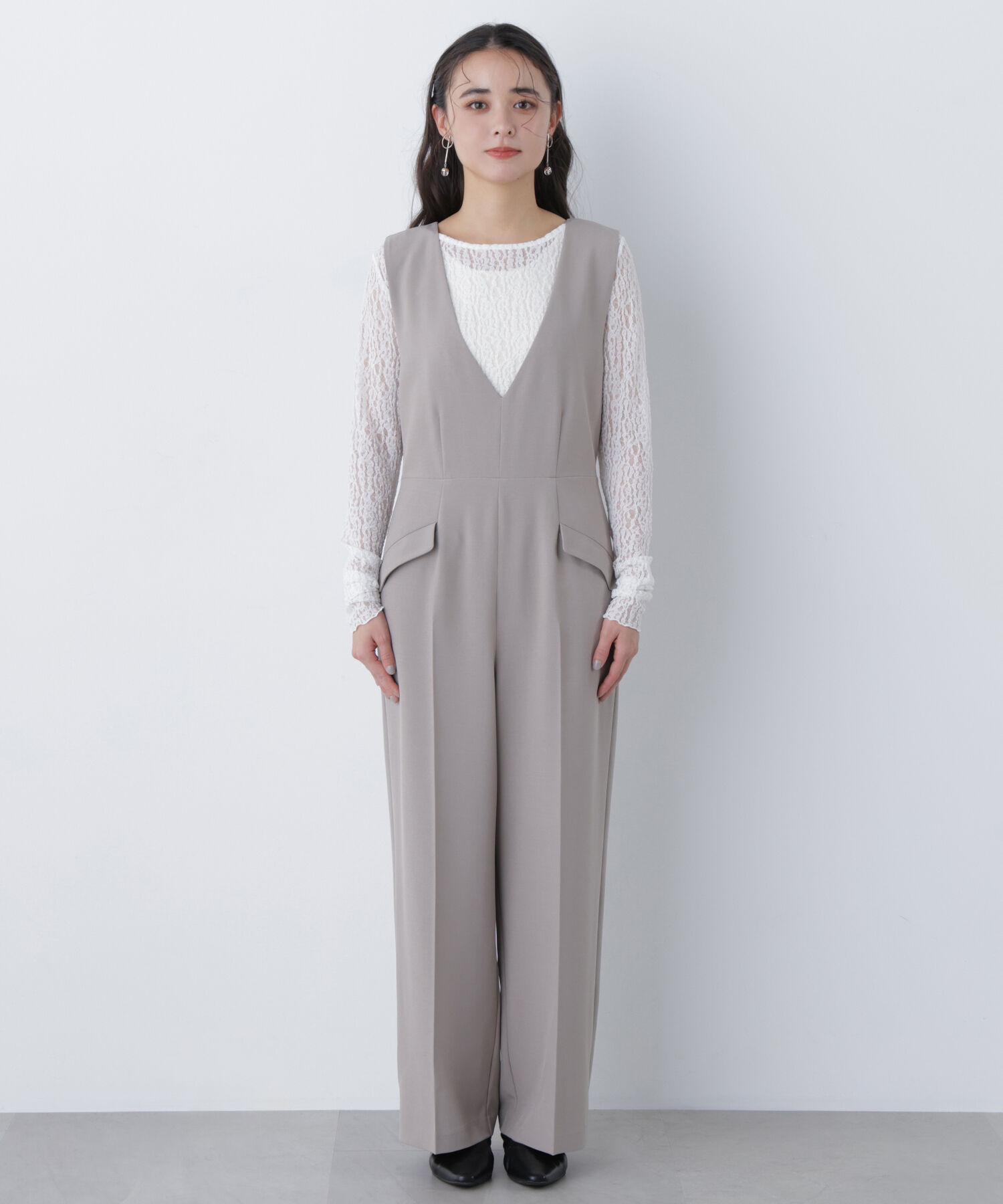  「〈N.〉Ｖネックオールインワン」|ワンピース|