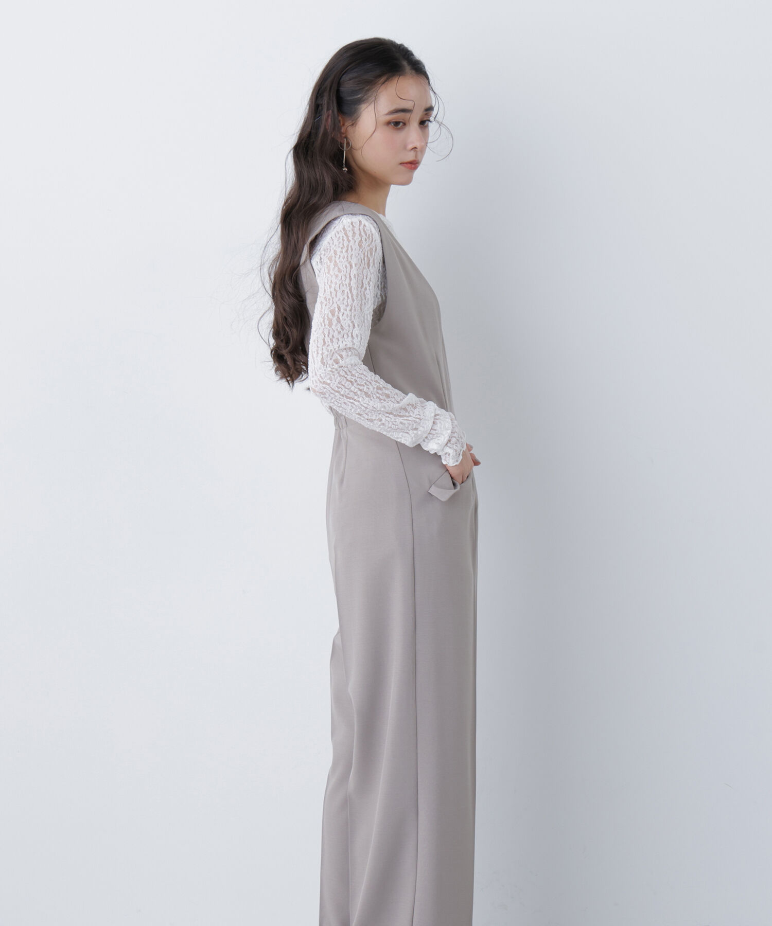  「〈N.〉Ｖネックオールインワン」|ワンピース|