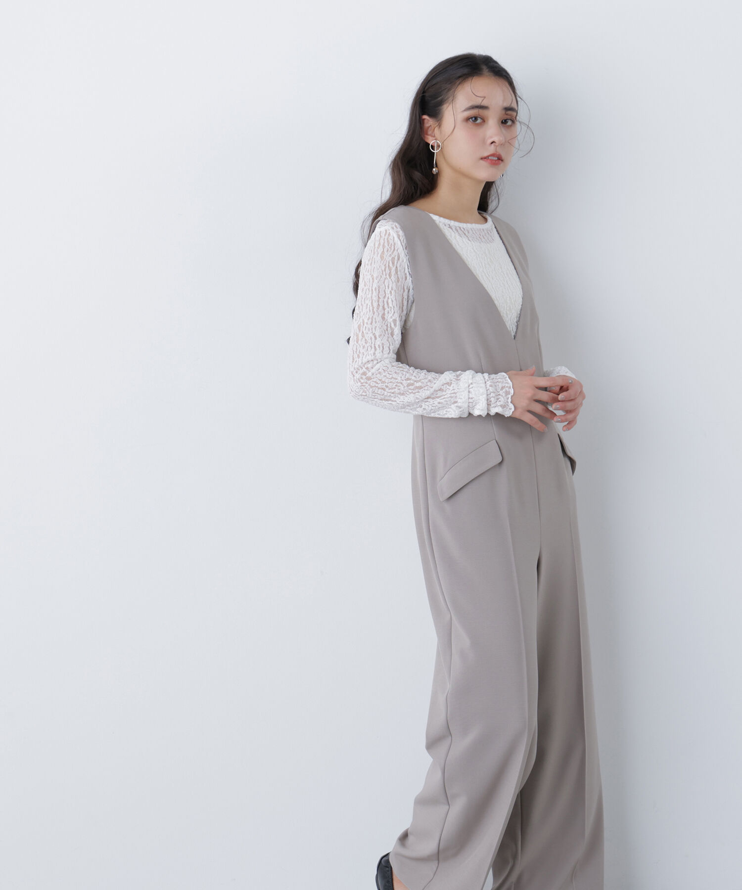  「〈N.〉Ｖネックオールインワン」|ワンピース|