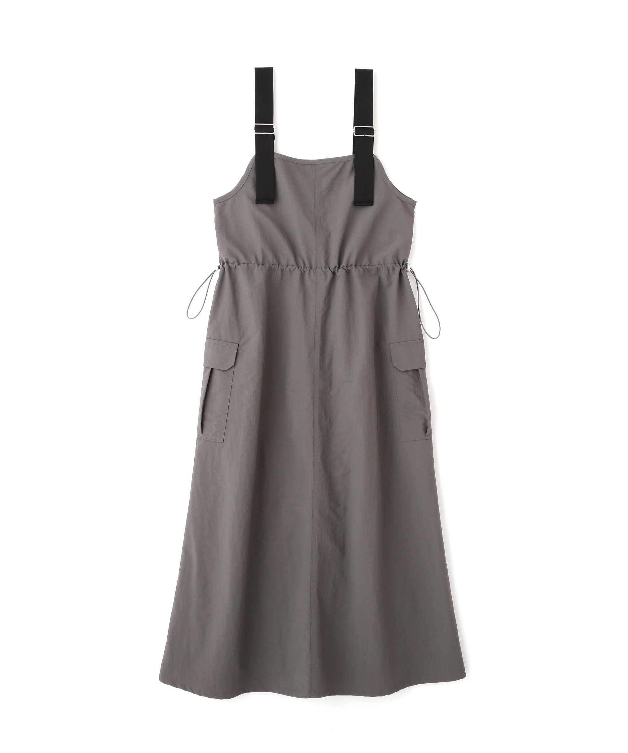  「ウエストドロストナイロンジャンパースカート」|ワンピース|