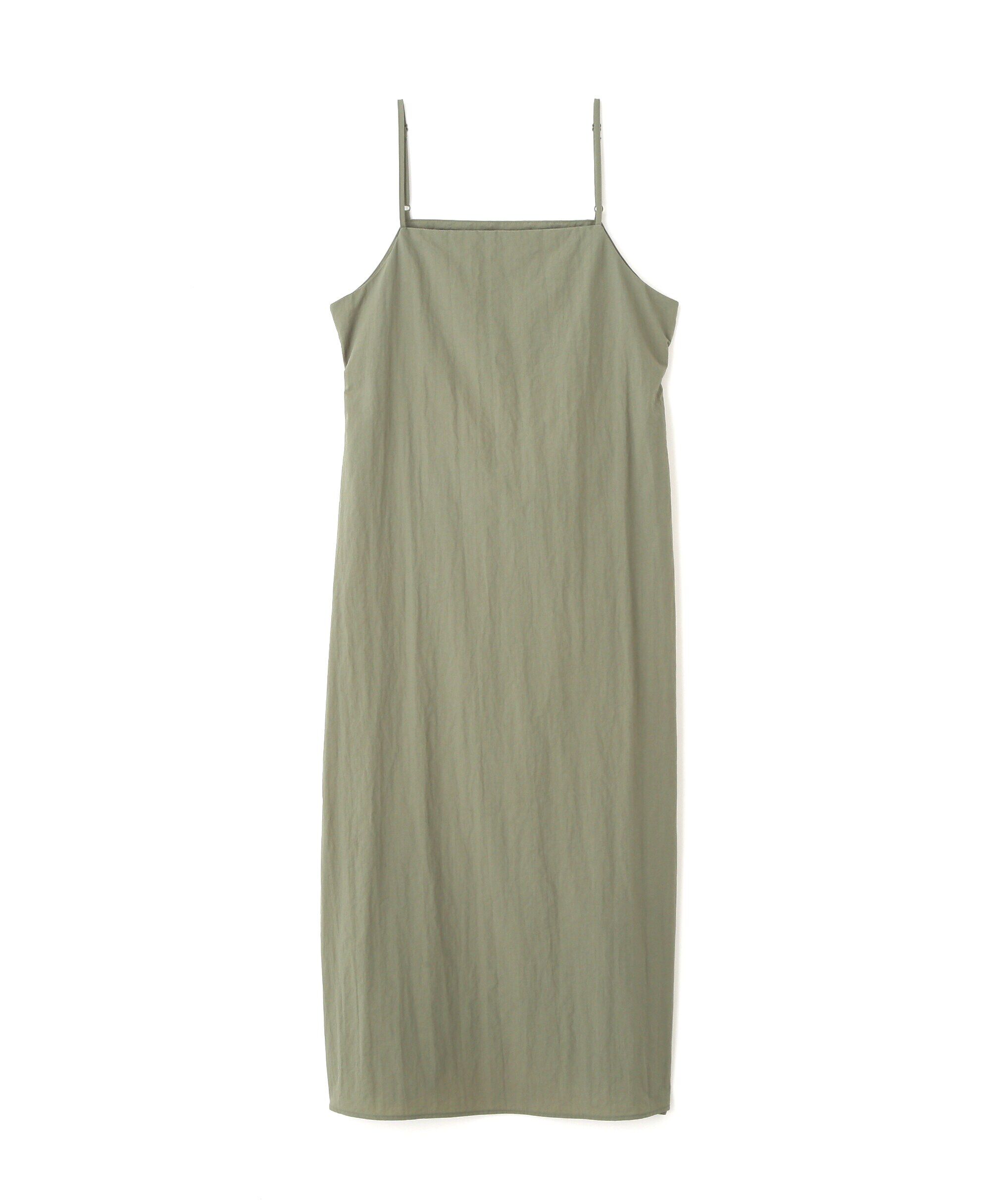  「バックオープンナイロンジャンパースカート」|ワンピース|