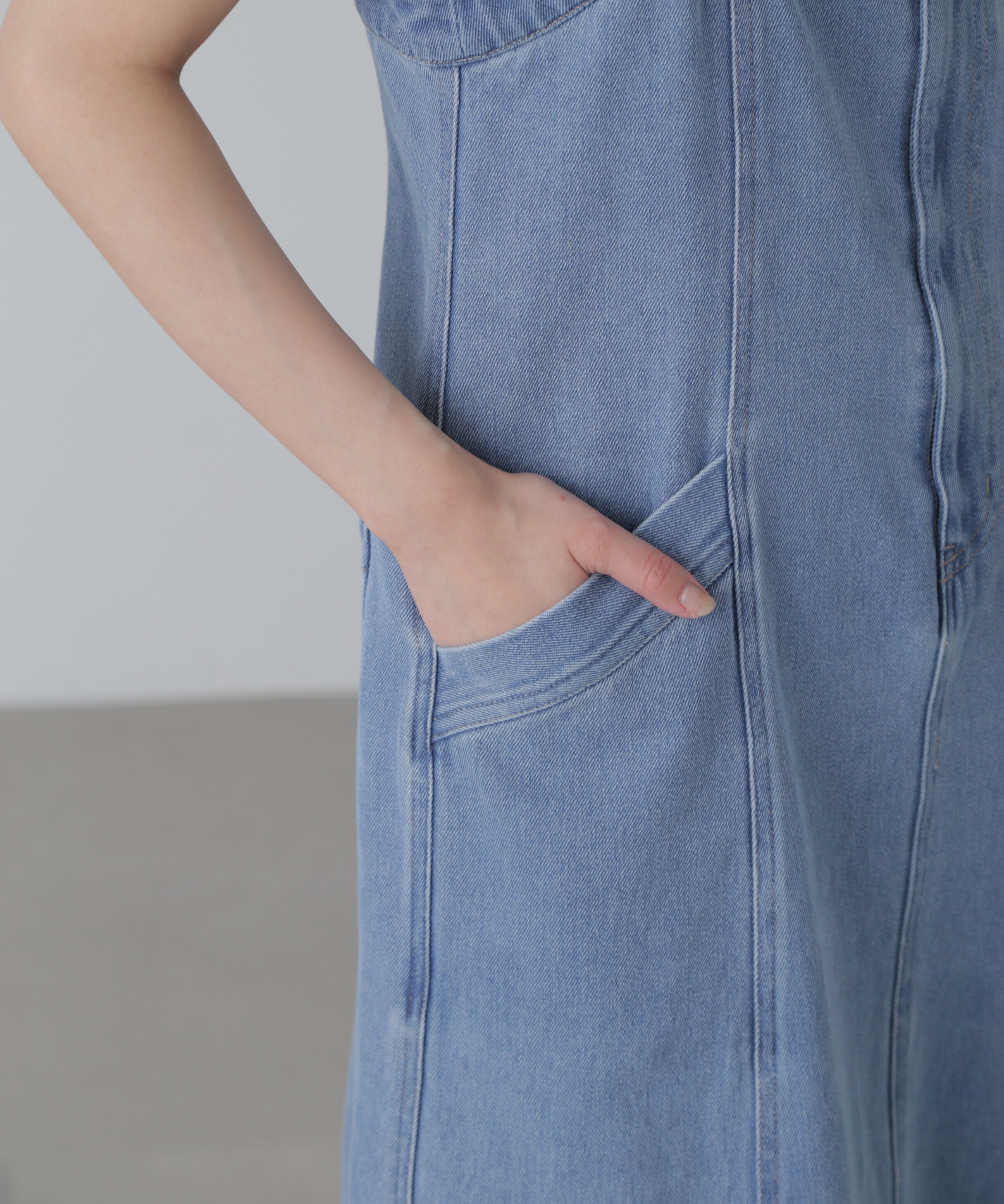  「フロントジップジャンパースカート」|ワンピース|