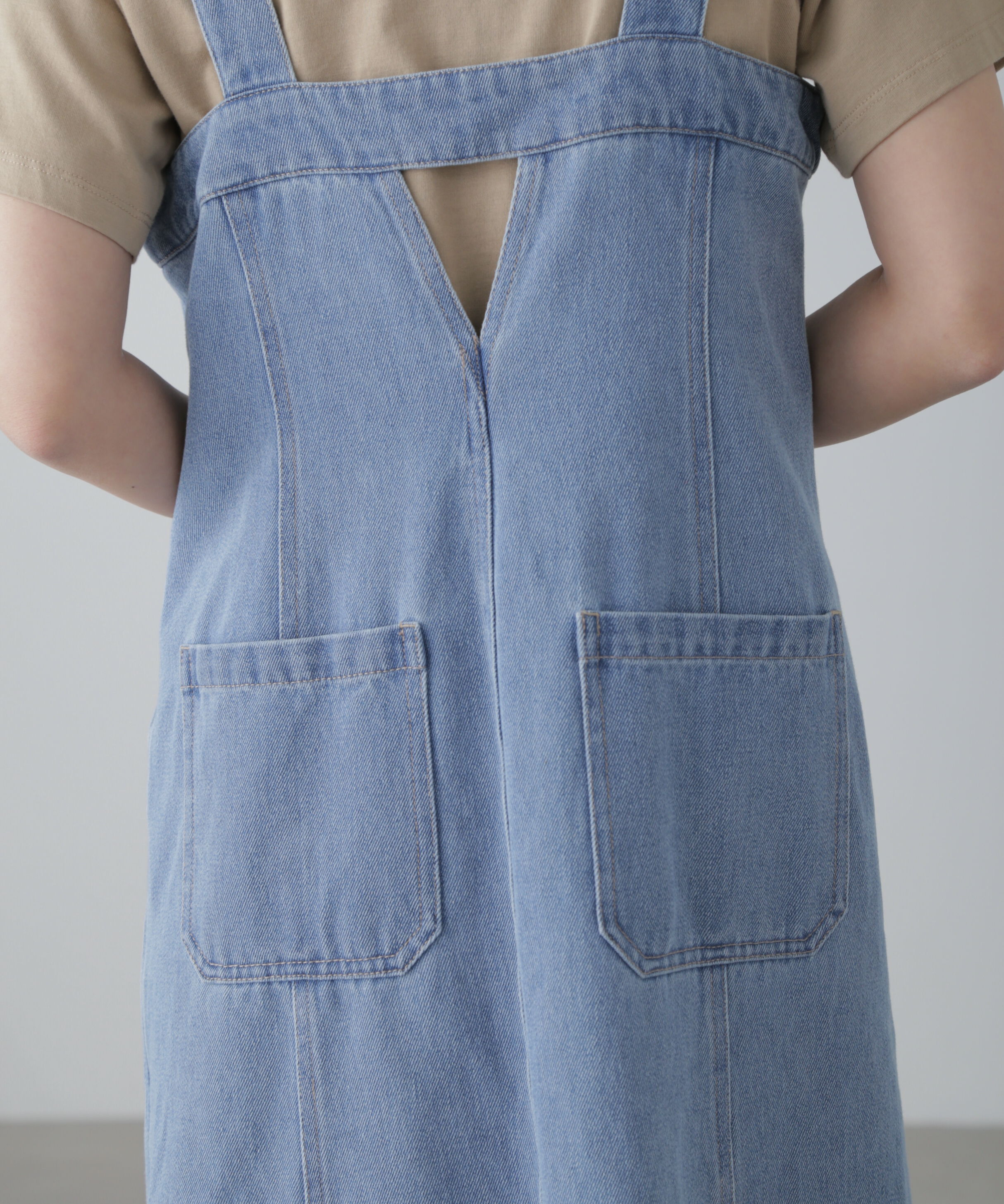  「フロントジップジャンパースカート」|ワンピース|