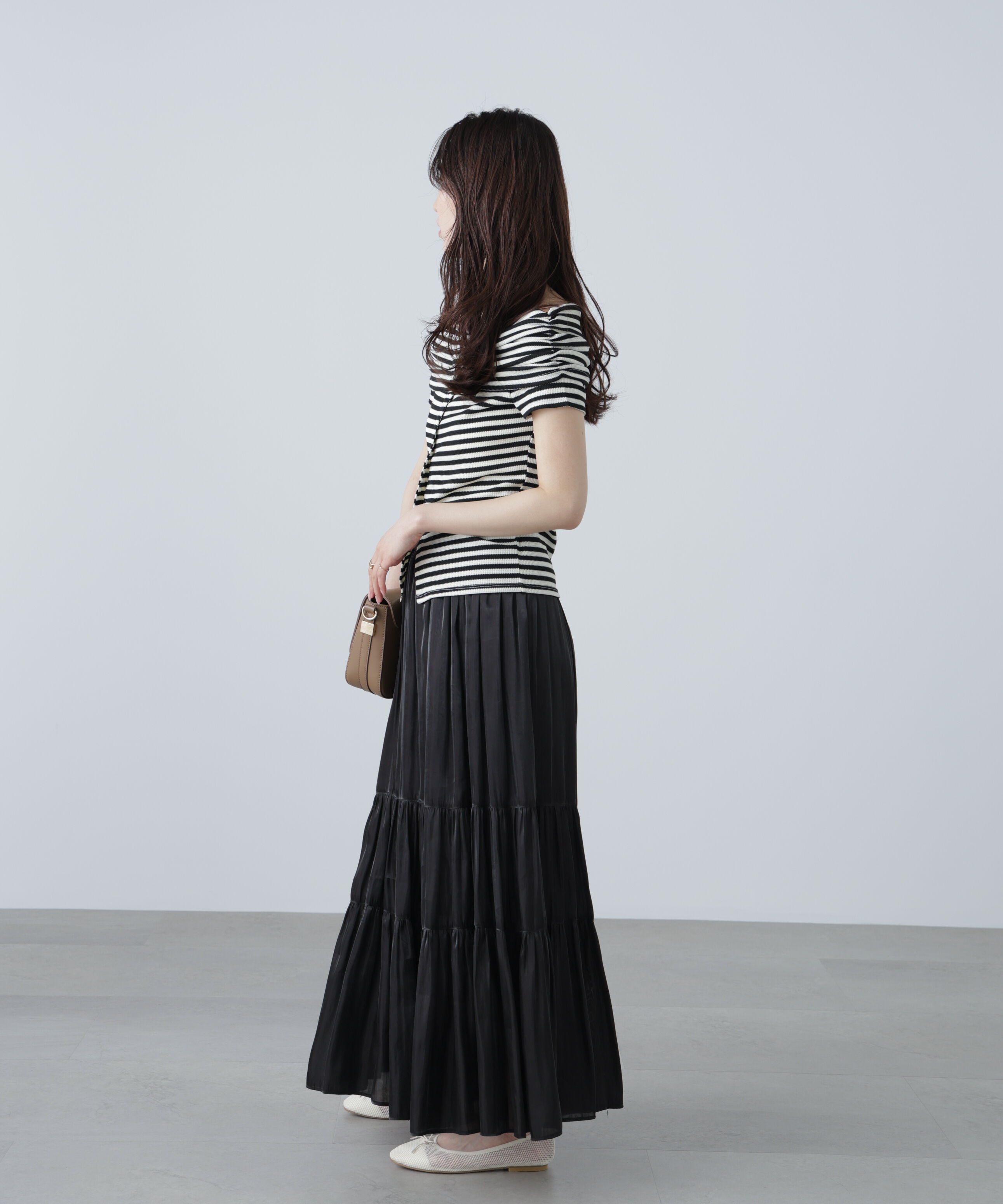  「シャイニーティアードスカート」|スカート|
