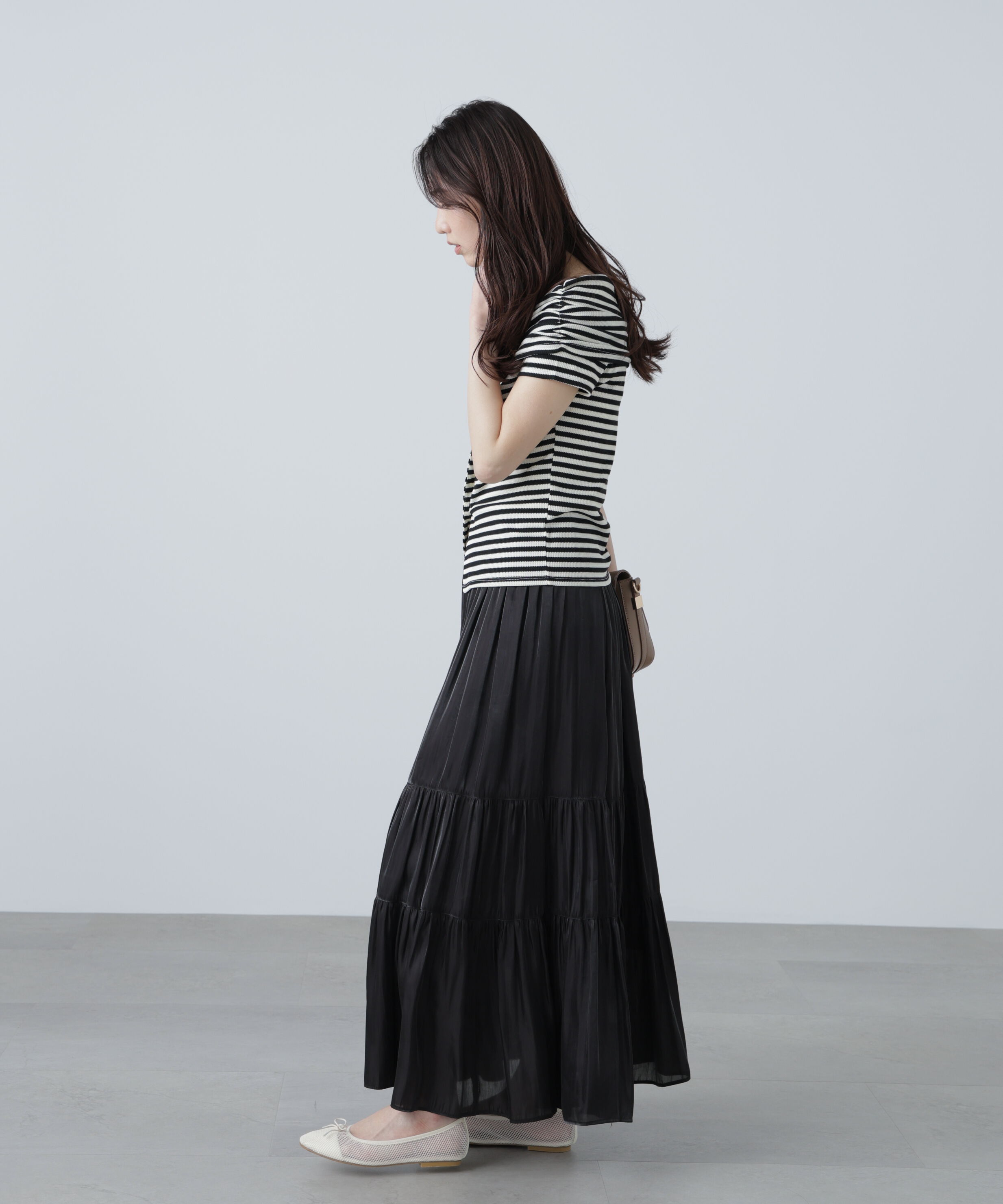  「シャイニーティアードスカート」|スカート|