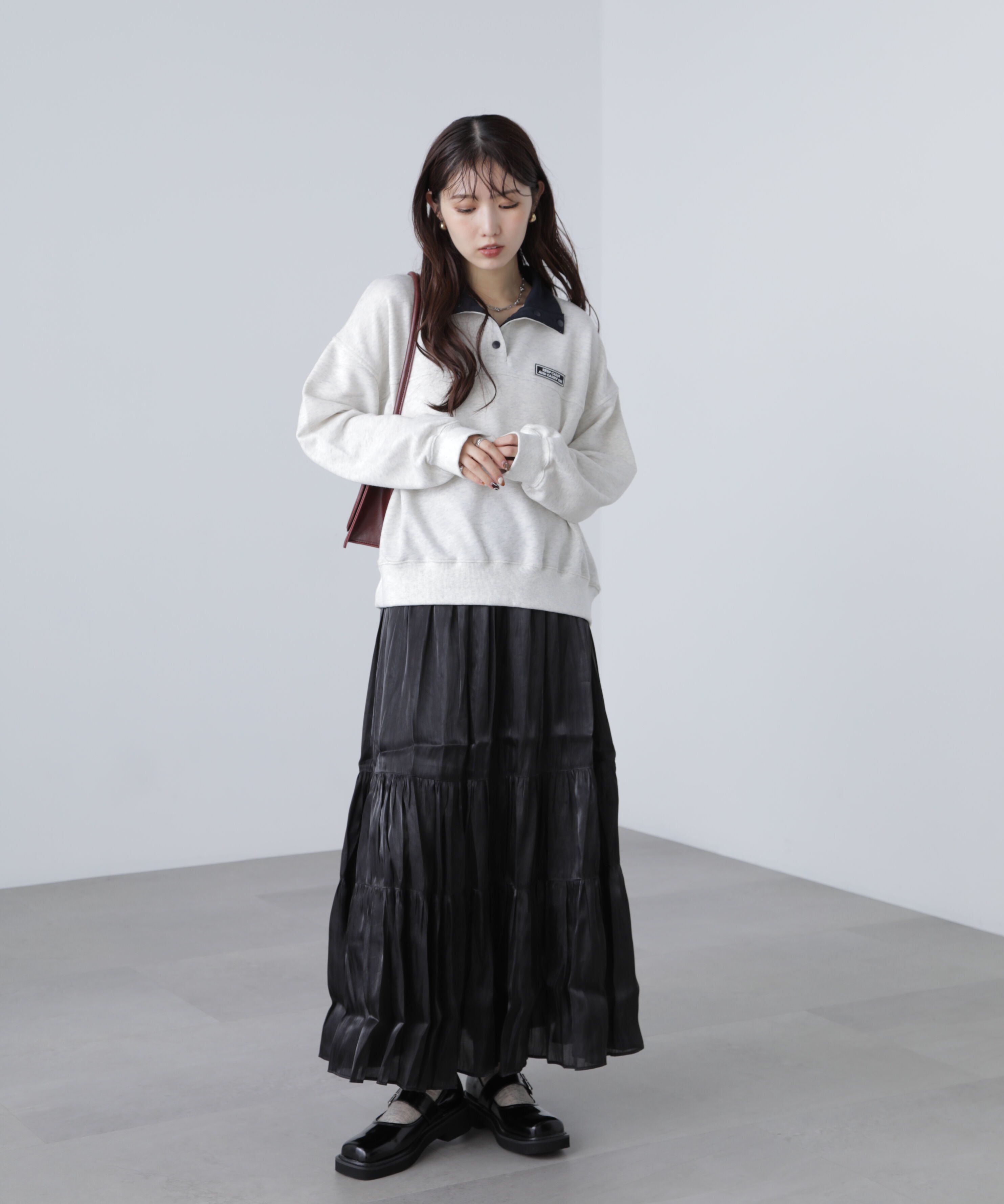  「シャイニーティアードスカート」|スカート|