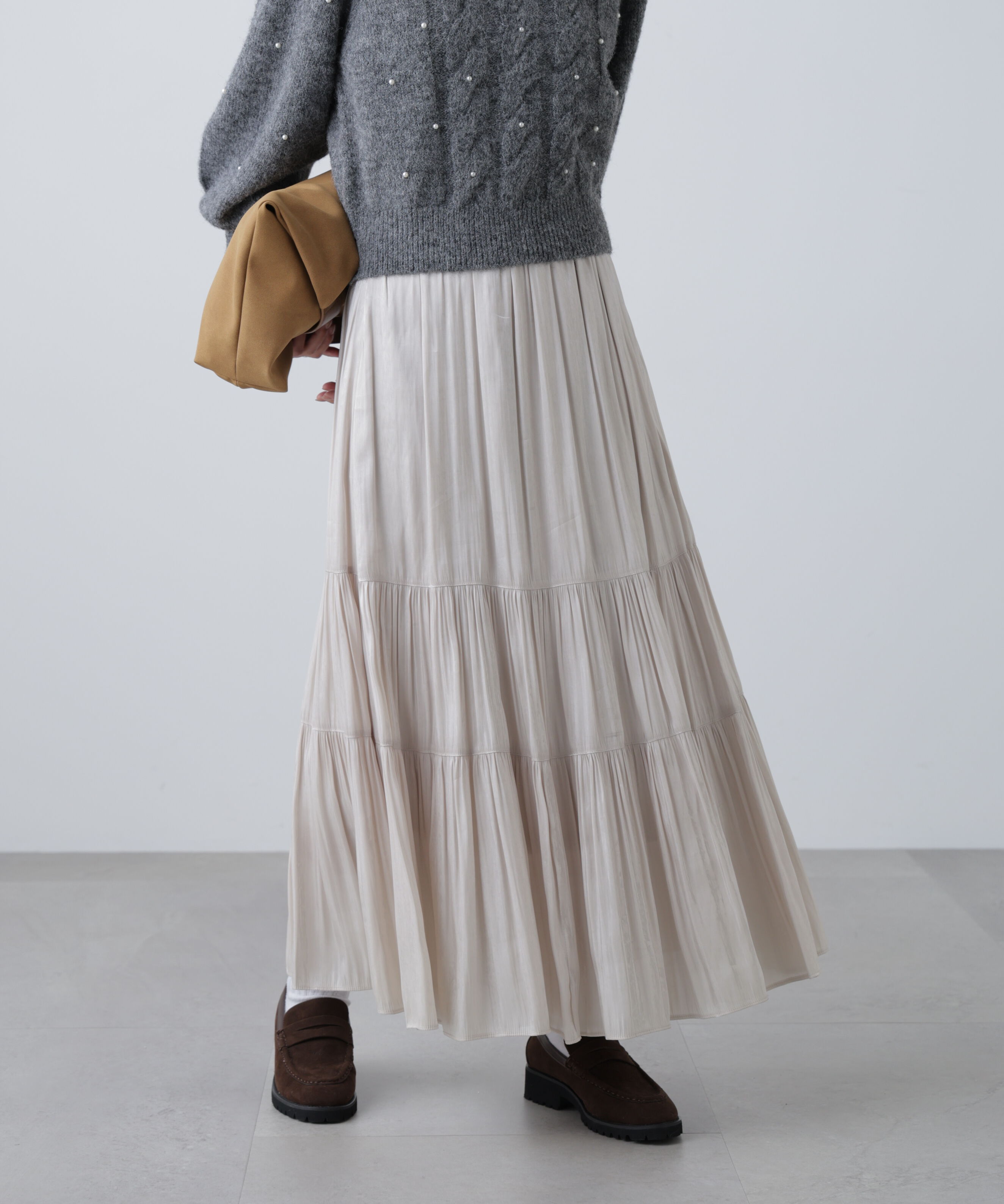  「シャイニーティアードスカート」|スカート|