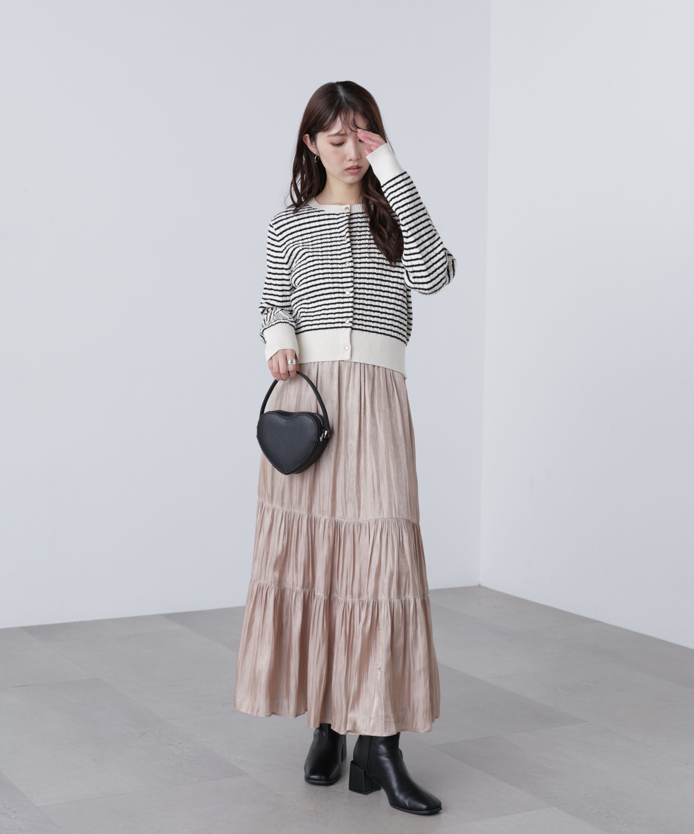  「シャイニーティアードスカート」|スカート|