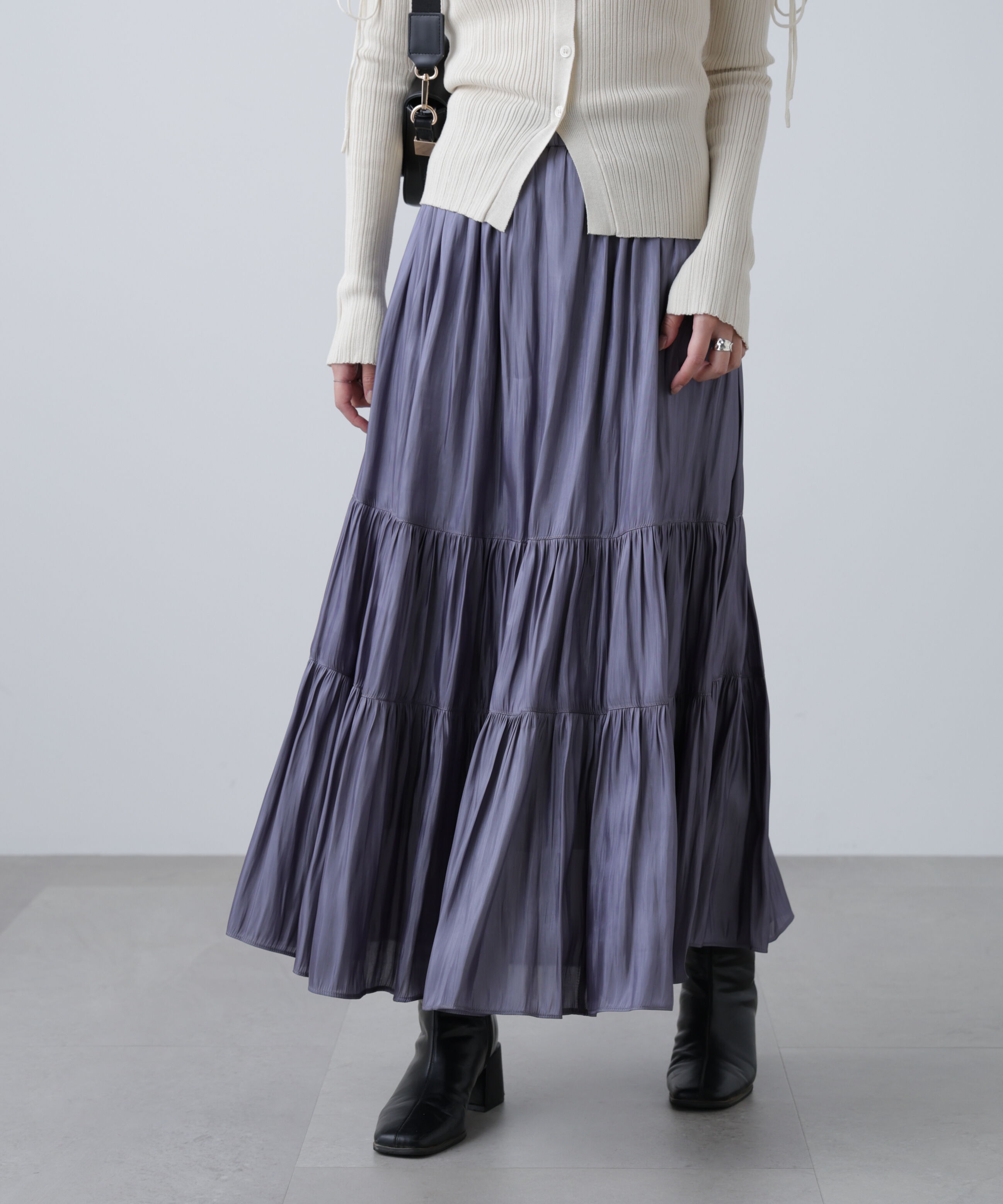  「シャイニーティアードスカート」|スカート|