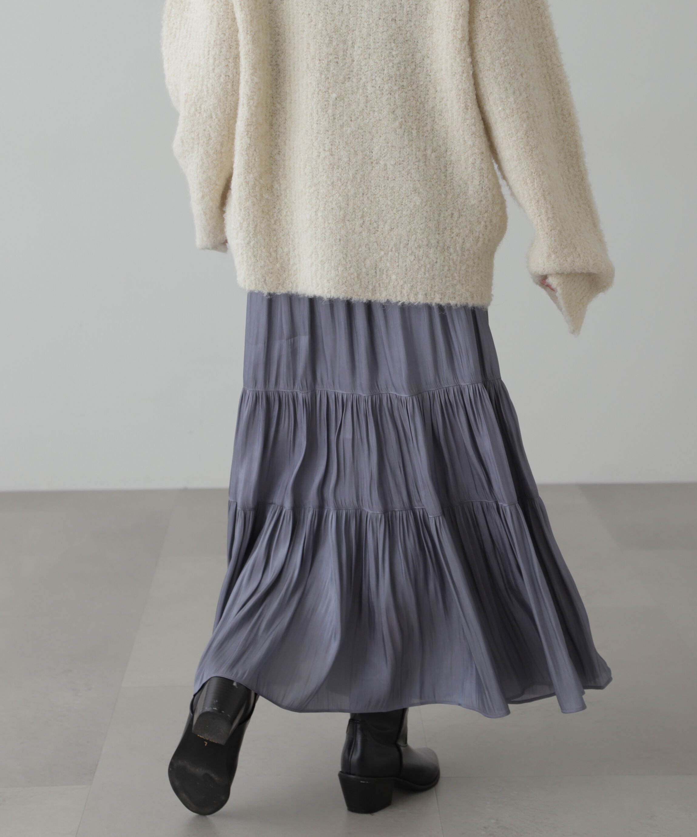 「シャイニーティアードスカート」|スカート|