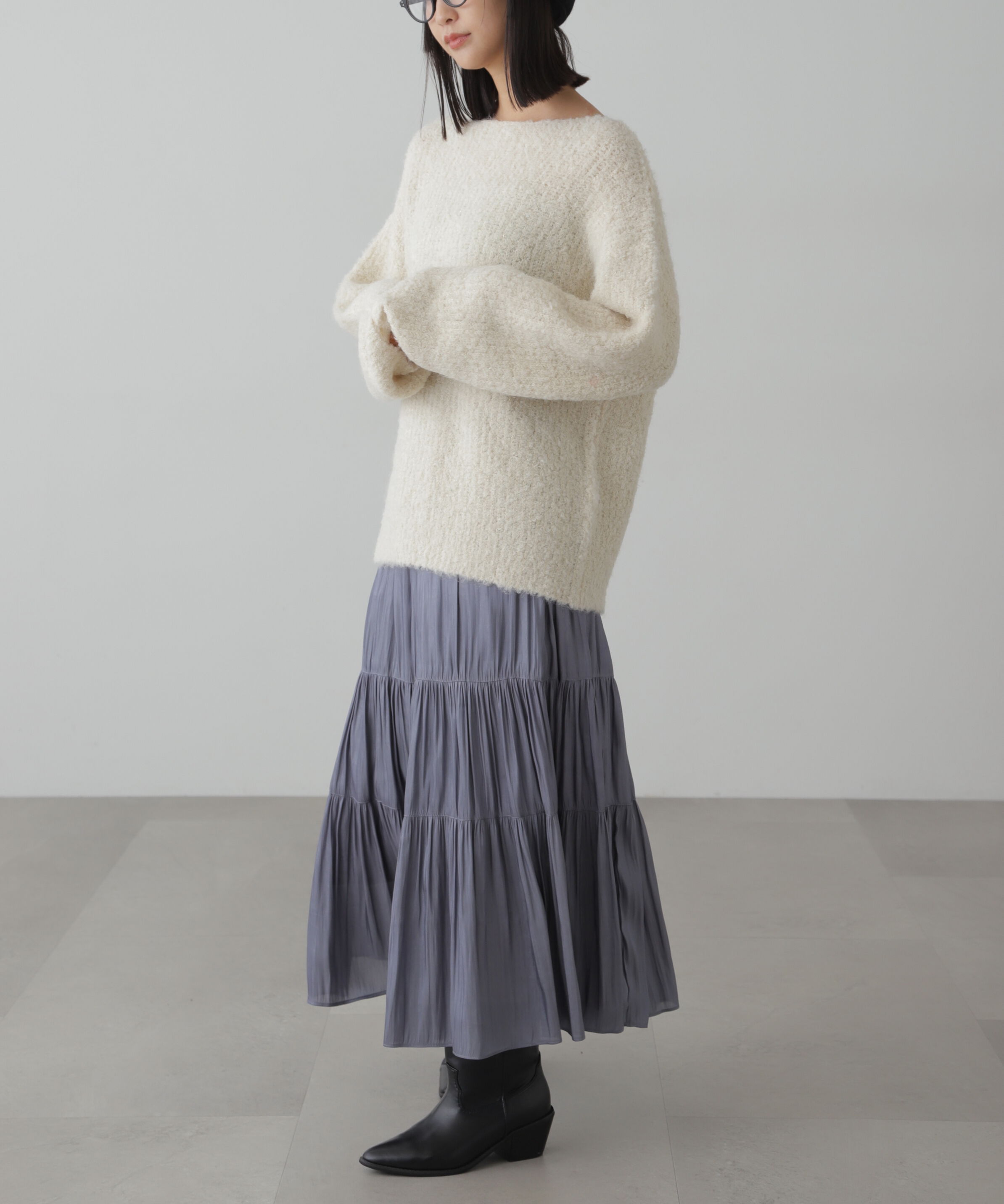  「シャイニーティアードスカート」|スカート|