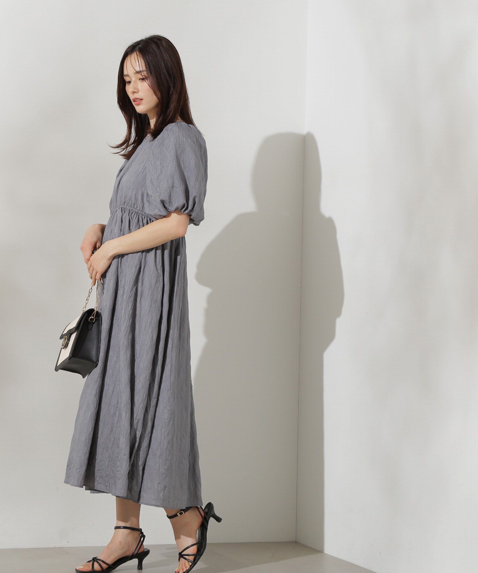 PROPORTION BODY DRESSING「ワッシャーサテンワンピース」|ワンピース|