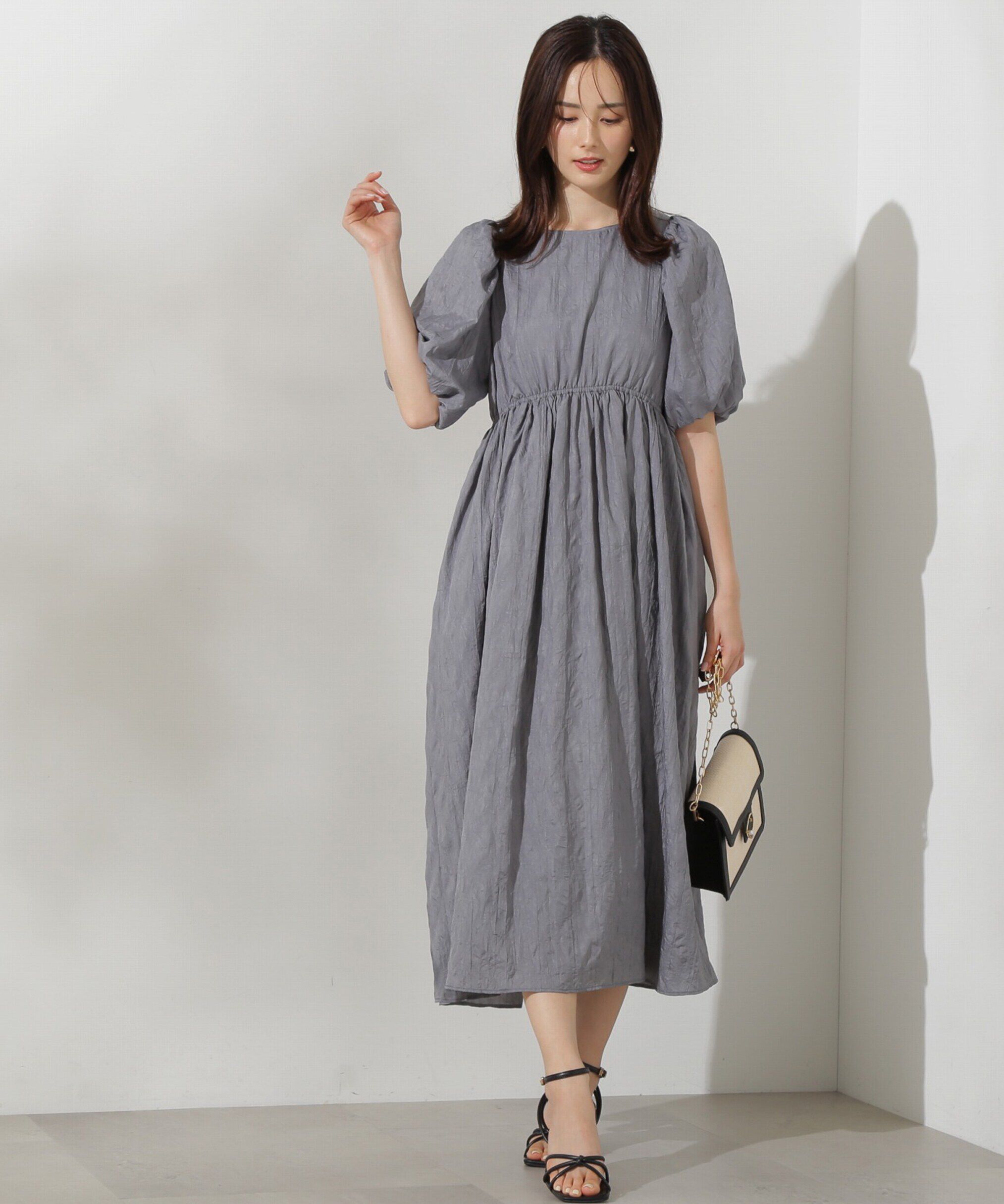 PROPORTION BODY DRESSING「ワッシャーサテンワンピース」|ワンピース|