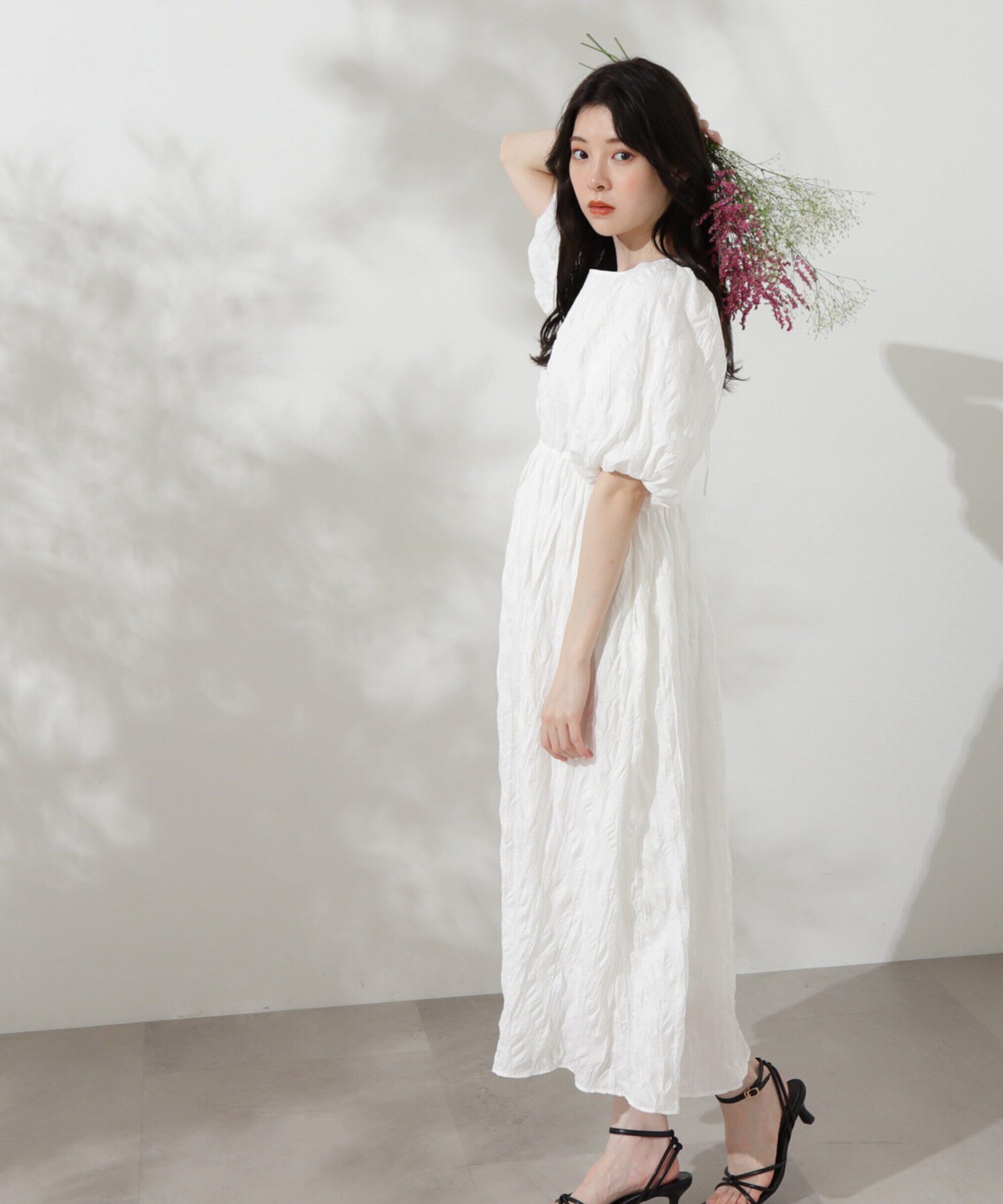 PROPORTION BODY DRESSING「ワッシャーサテンワンピース」|ワンピース|