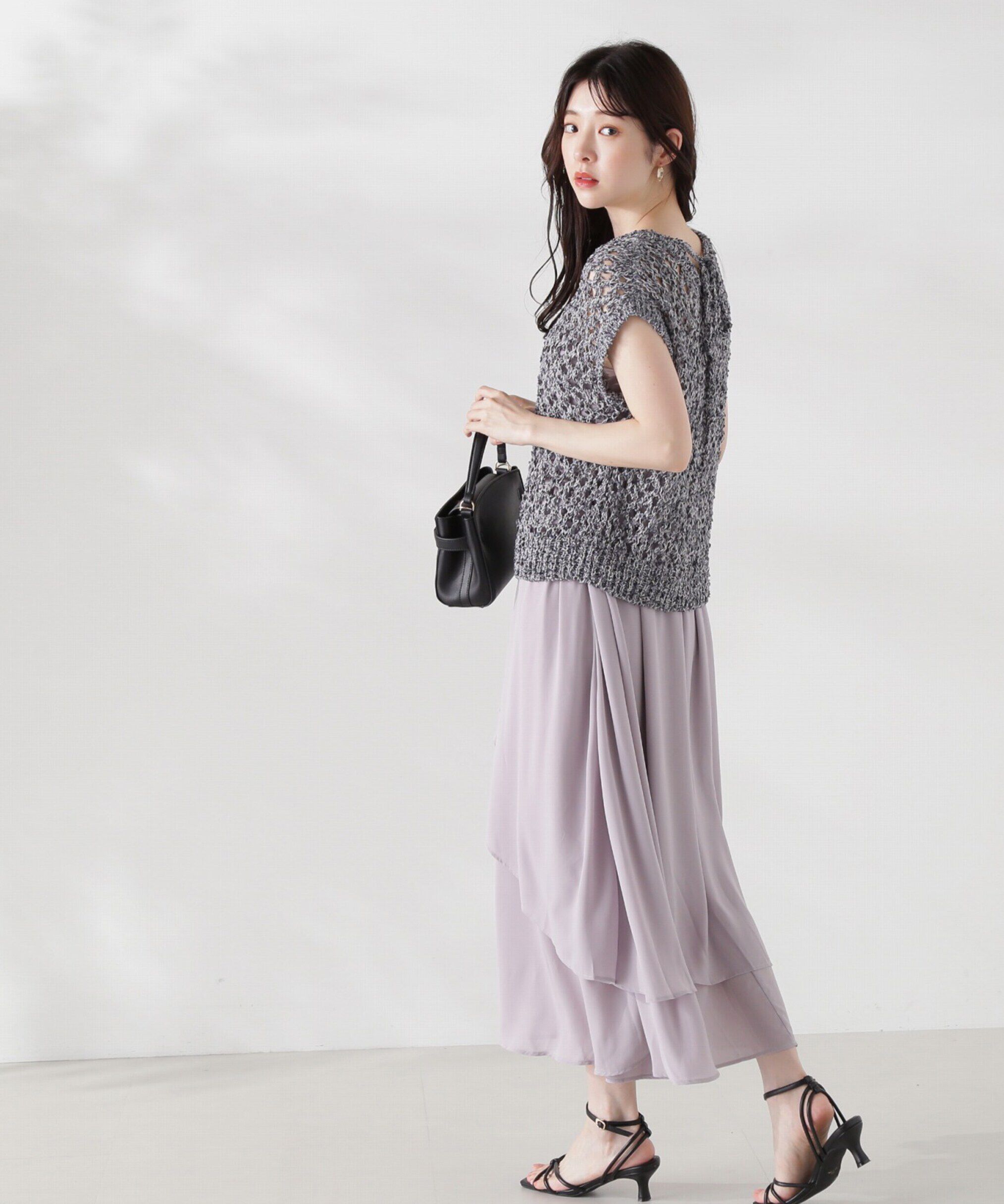 PROPORTION BODY DRESSING「テープヤーンニット&times;キャミワンピースセット24AW」|ワンピース|