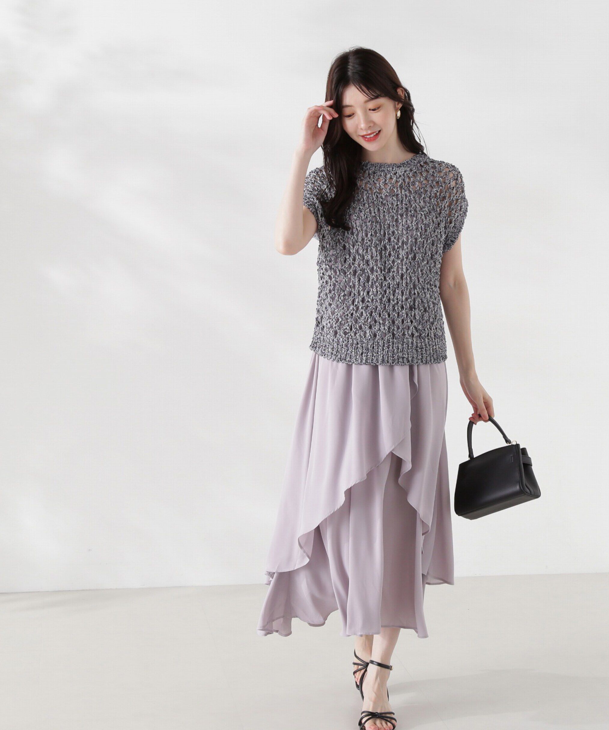PROPORTION BODY DRESSING「テープヤーンニット&times;キャミワンピースセット24AW」|ワンピース|