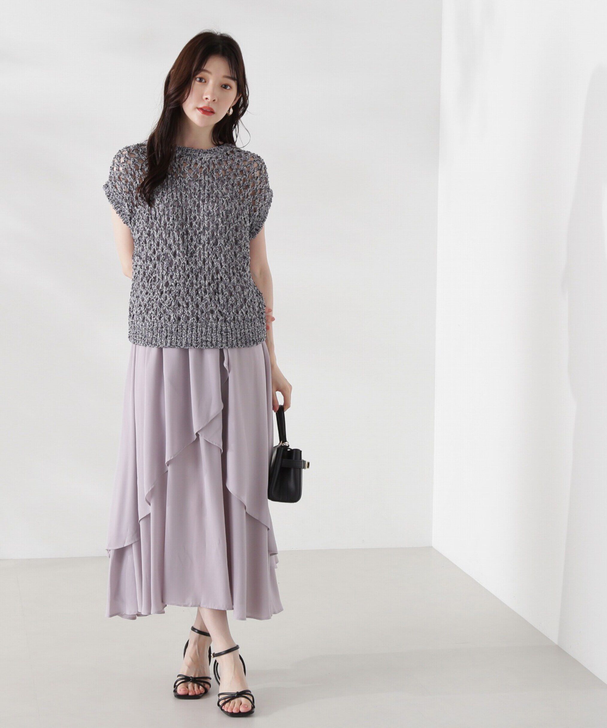 PROPORTION BODY DRESSING「テープヤーンニット&times;キャミワンピースセット24AW」|ワンピース|