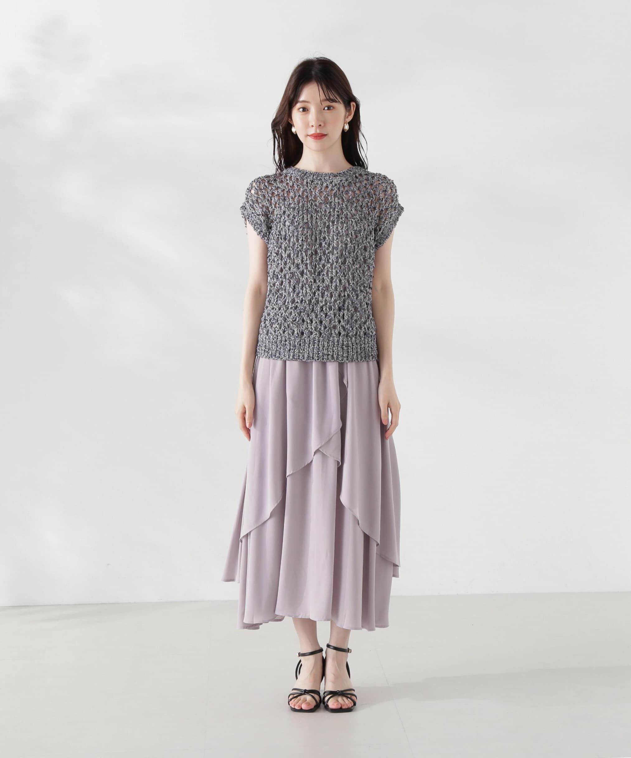PROPORTION BODY DRESSING「テープヤーンニット&times;キャミワンピースセット24AW」|ワンピース|