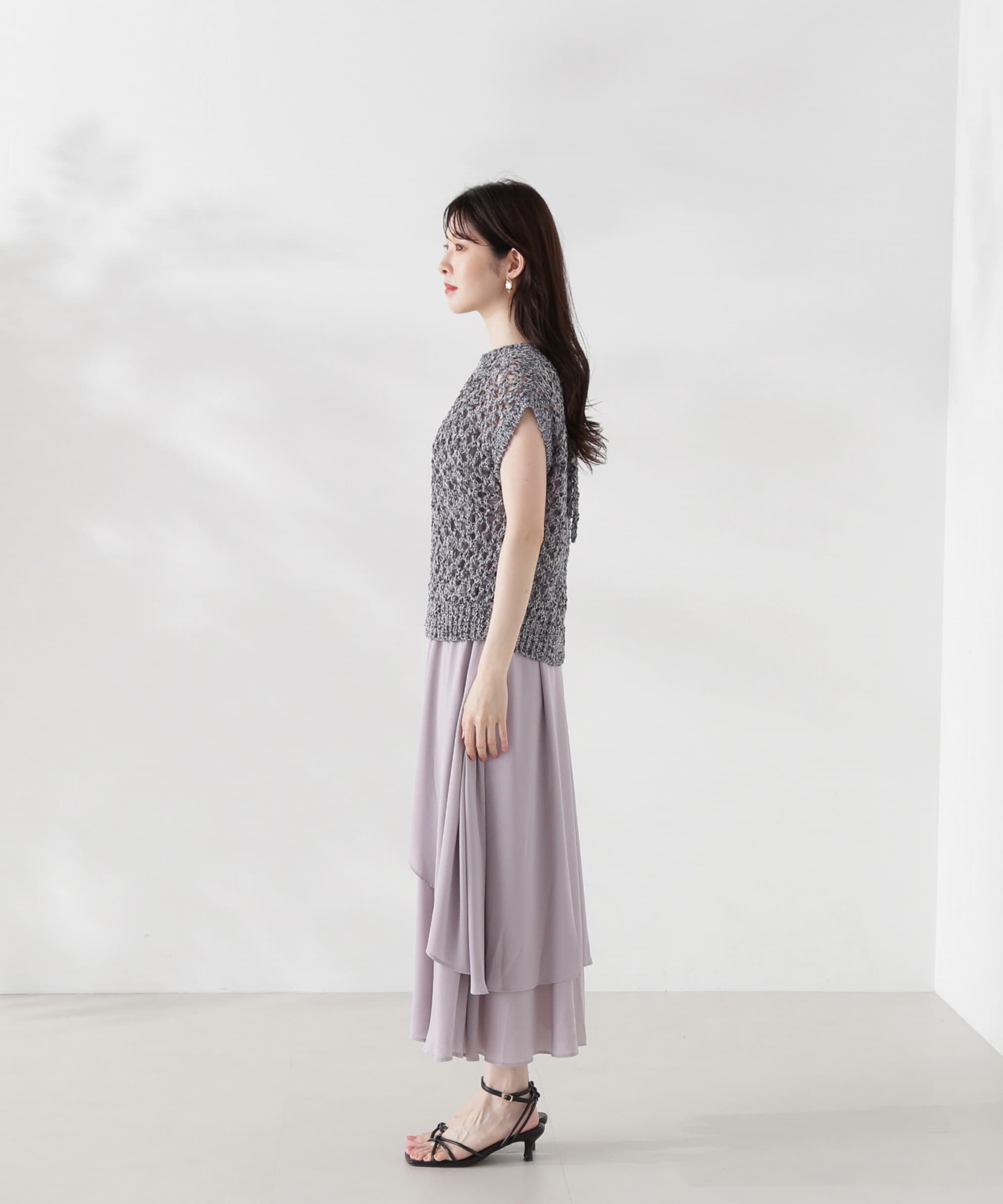 PROPORTION BODY DRESSING「テープヤーンニット&times;キャミワンピースセット24AW」|ワンピース|