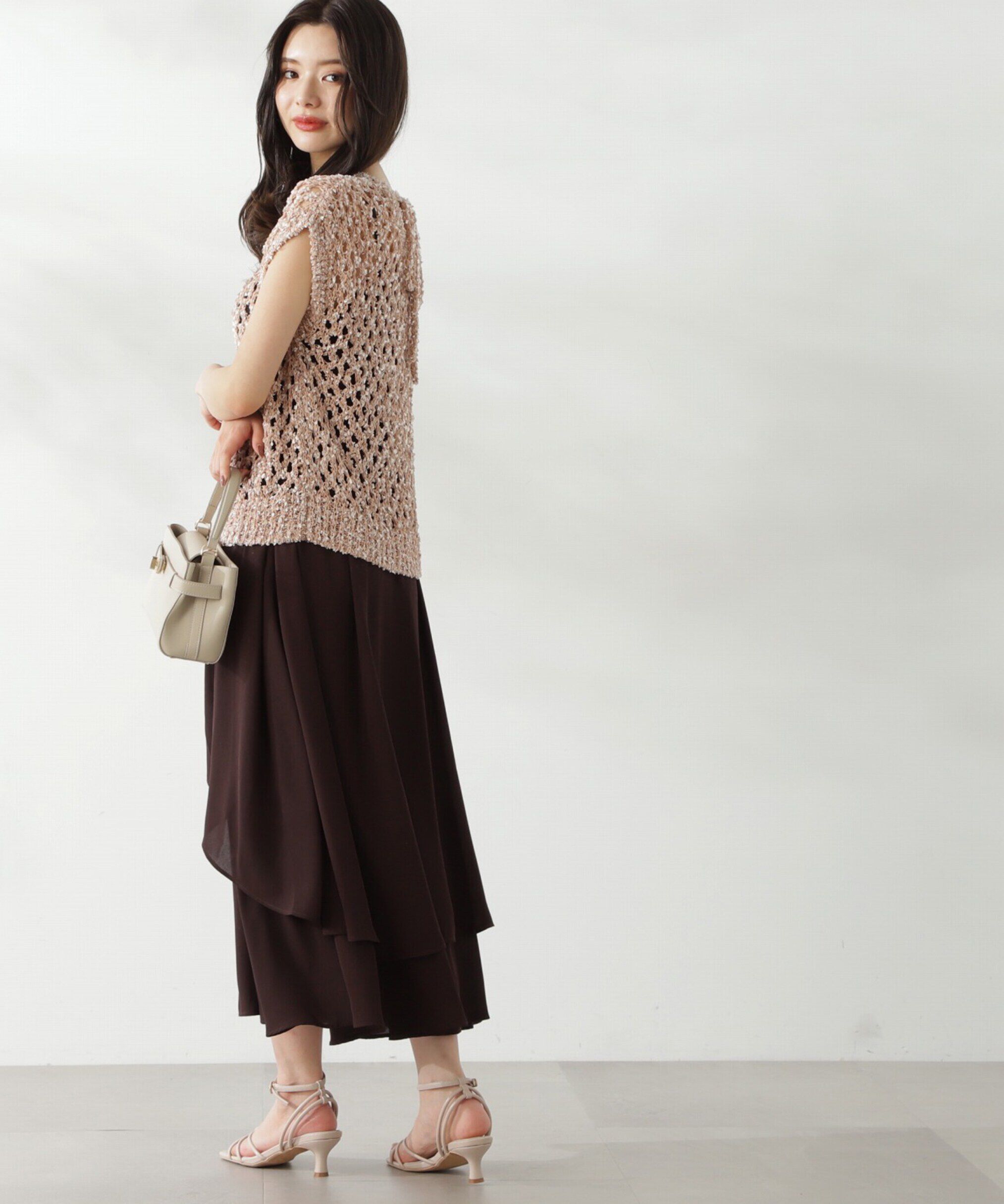 PROPORTION BODY DRESSING「テープヤーンニット&times;キャミワンピースセット24AW」|ワンピース|