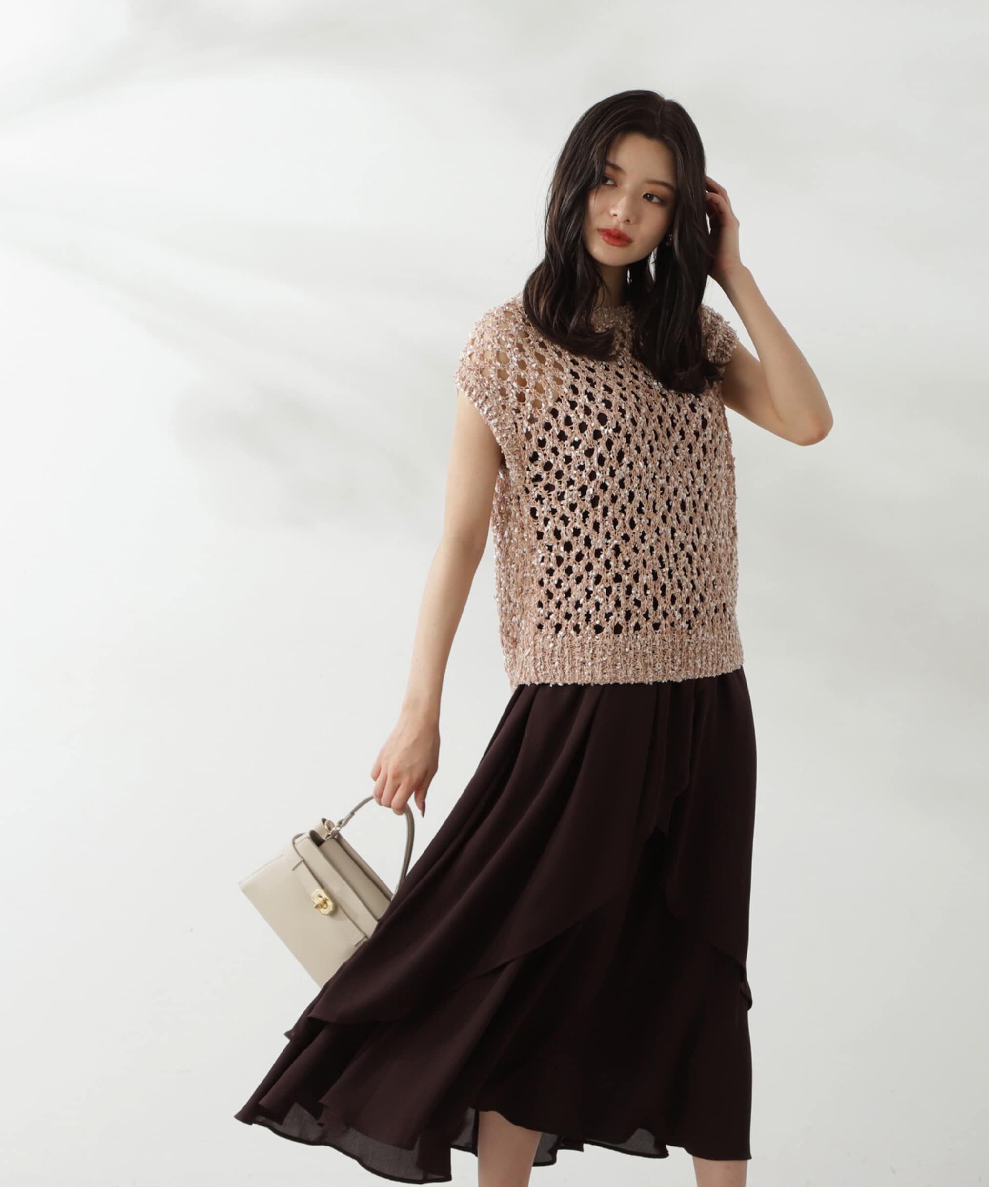 PROPORTION BODY DRESSING「テープヤーンニット&times;キャミワンピースセット24AW」|ワンピース|