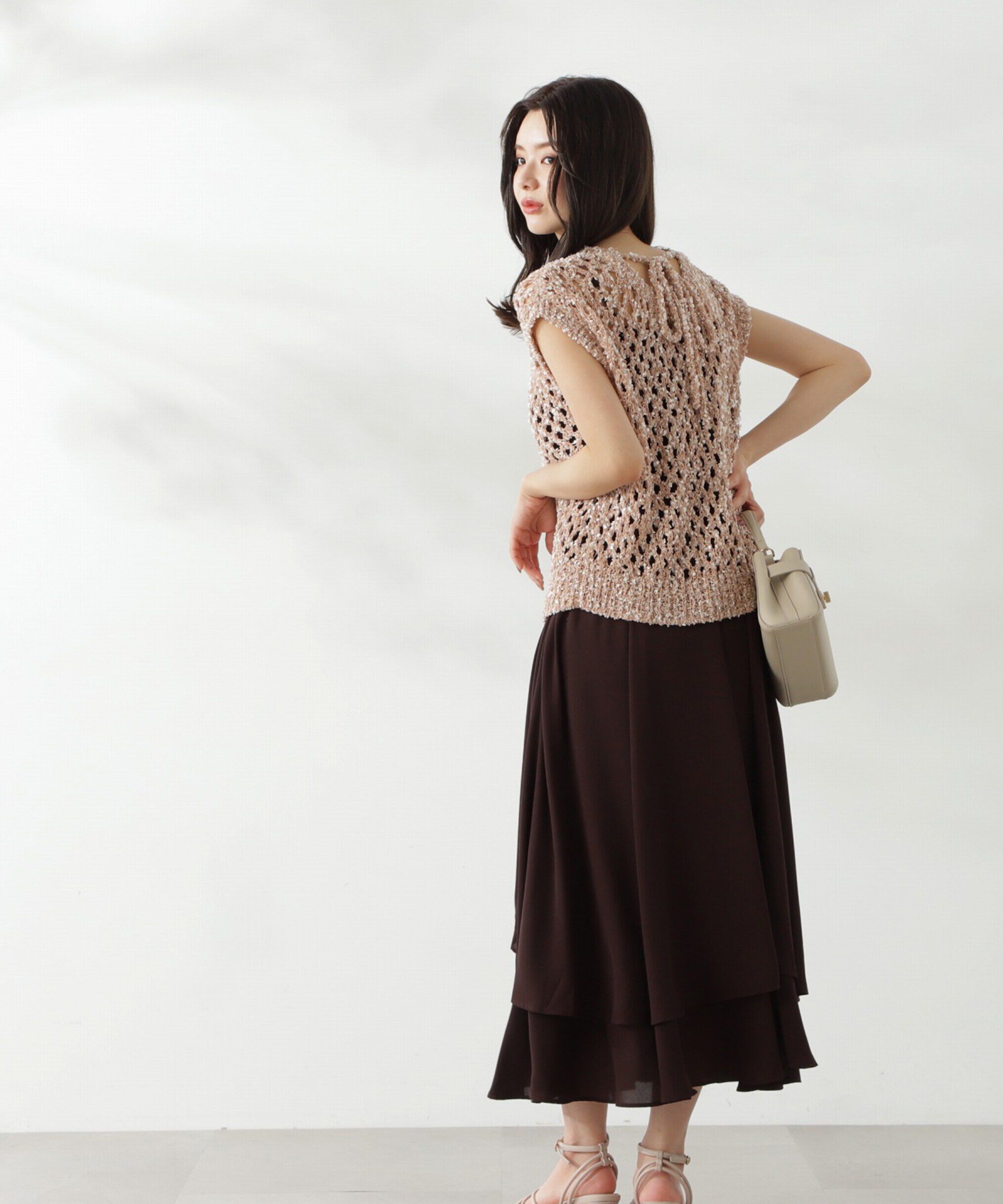 PROPORTION BODY DRESSING「テープヤーンニット&times;キャミワンピースセット24AW」|ワンピース|