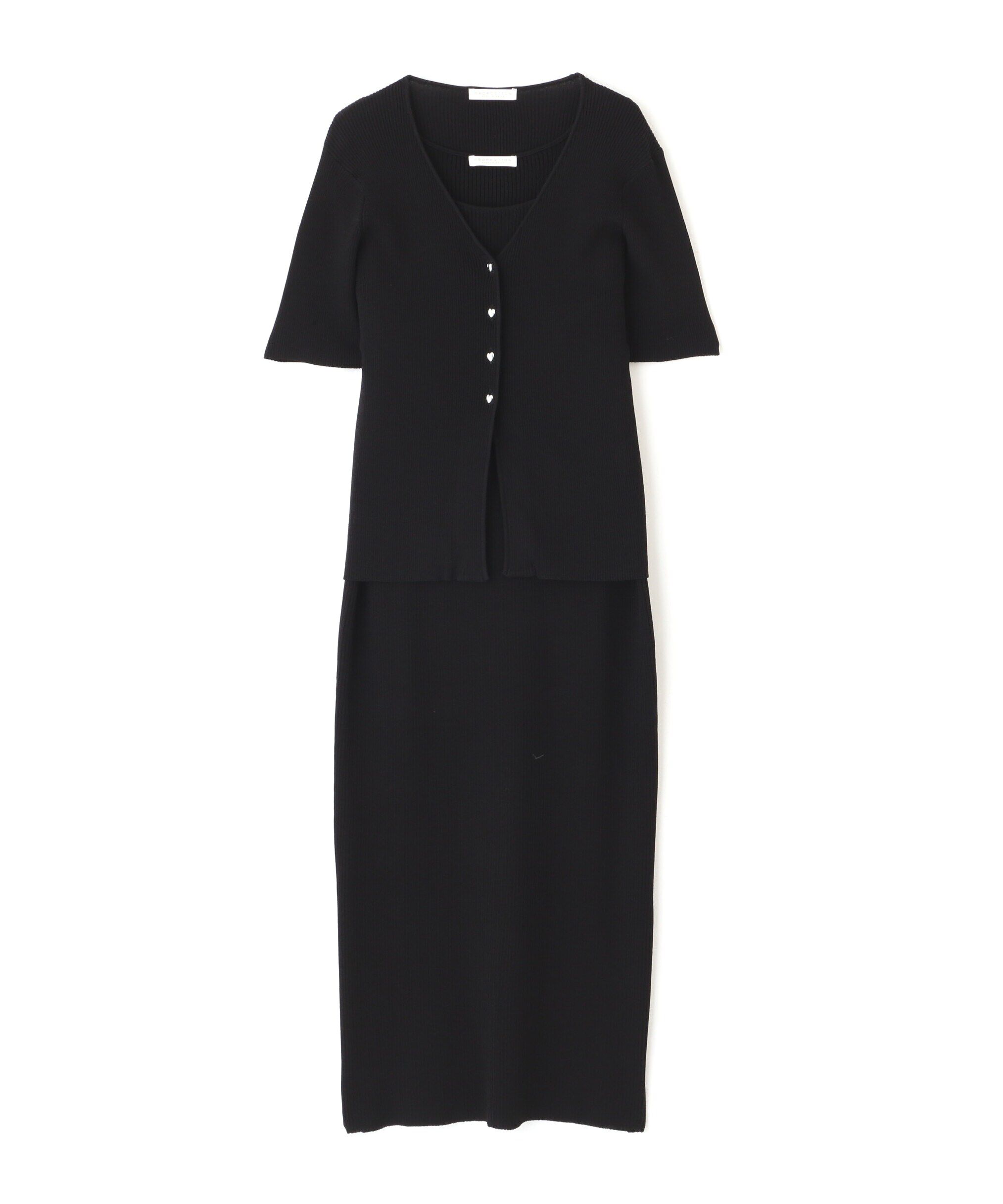 PROPORTION BODY DRESSING「リブカーデ付ニットナローワンピース」|ワンピース|