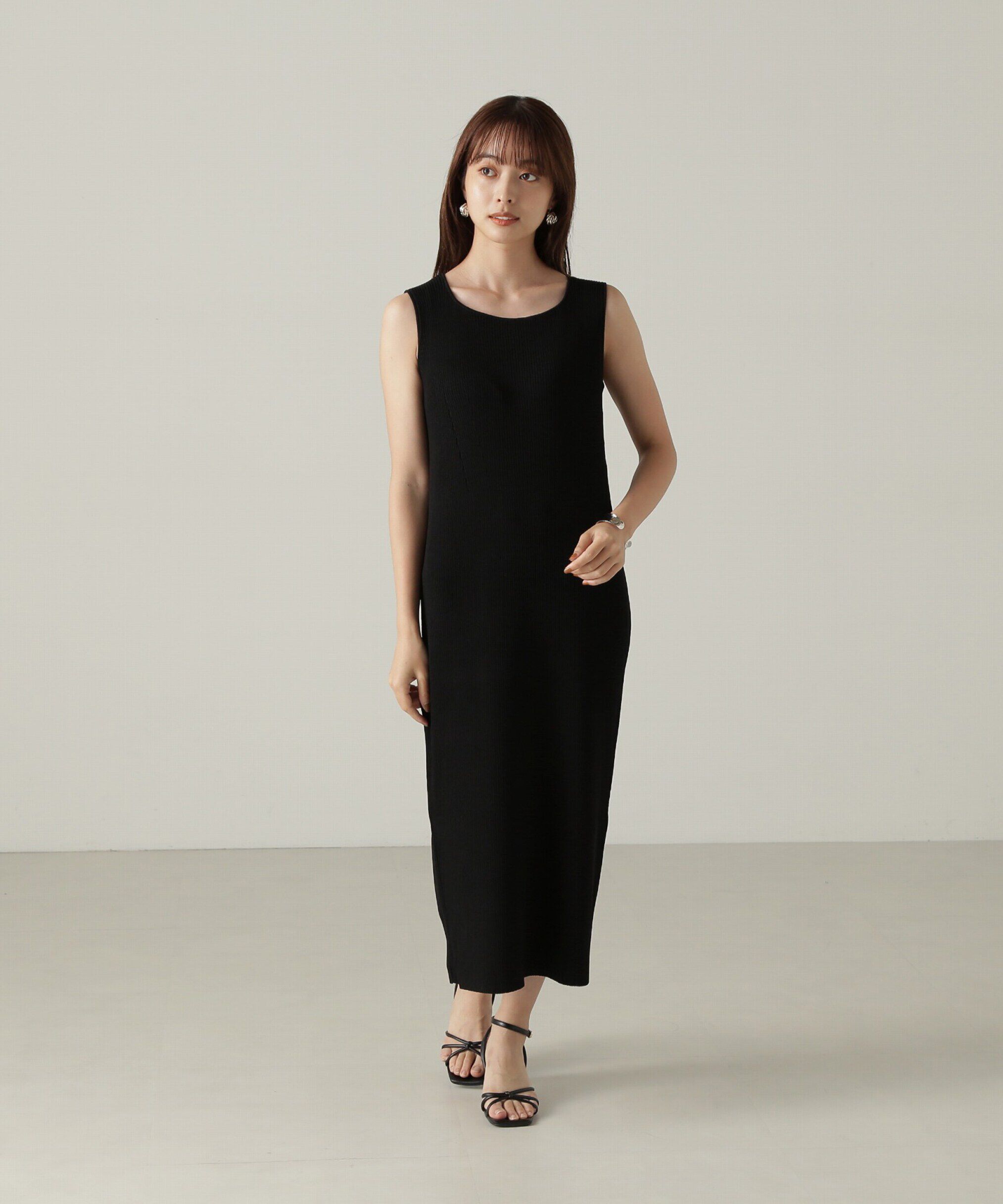 PROPORTION BODY DRESSING「リブカーデ付ニットナローワンピース」|ワンピース|