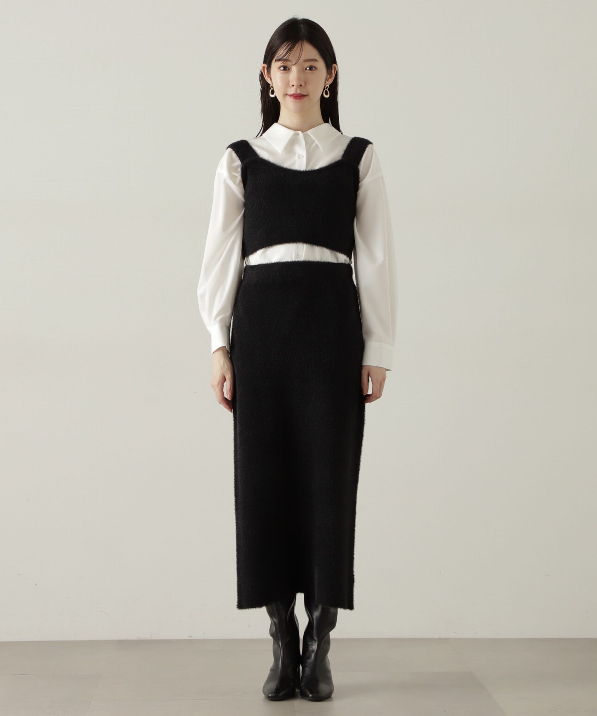 PROPORTION BODY DRESSING「シャギービスチェセットアップ　24AW」|ワンピース|