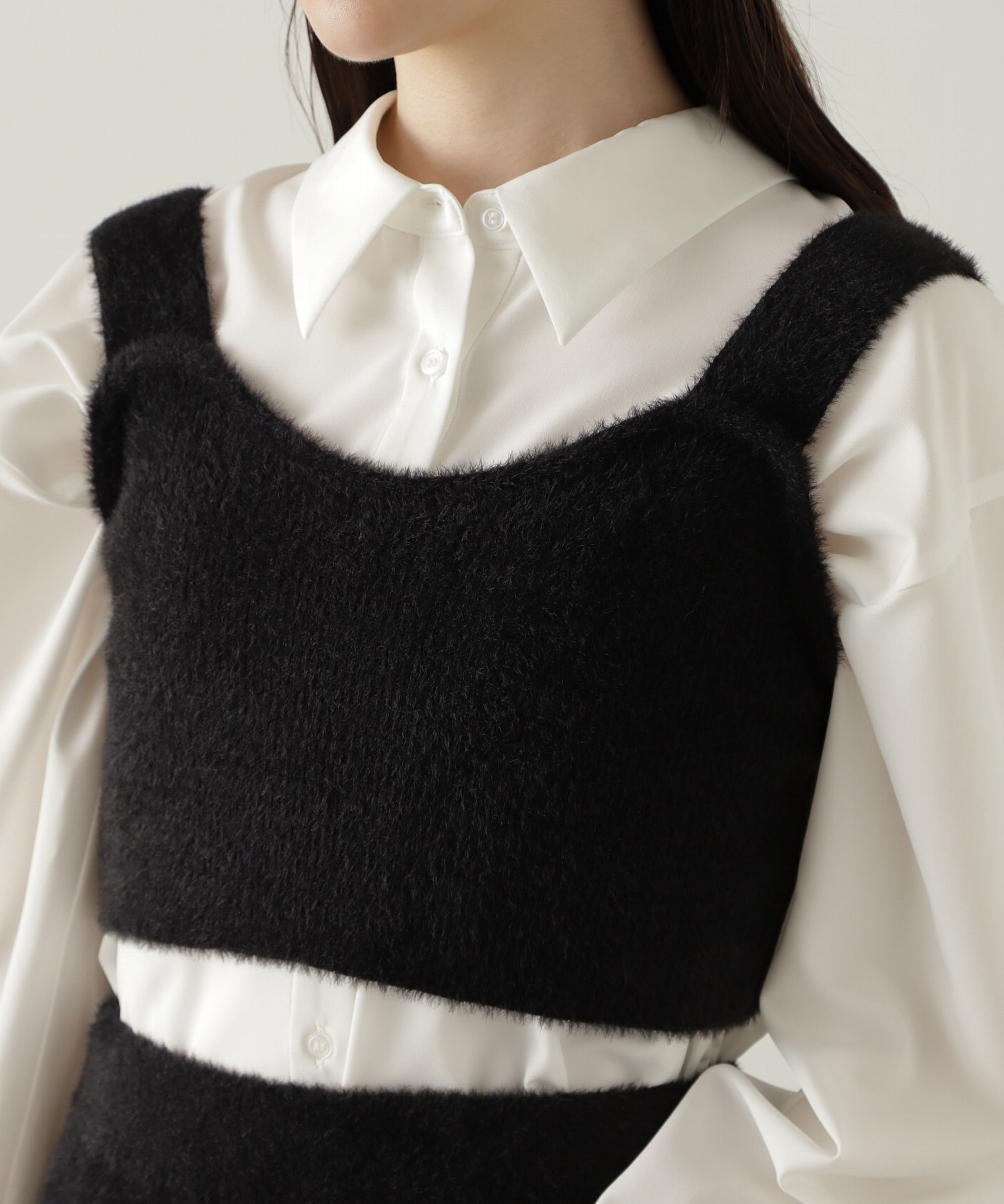 PROPORTION BODY DRESSING「シャギービスチェセットアップ　24AW」|ワンピース|