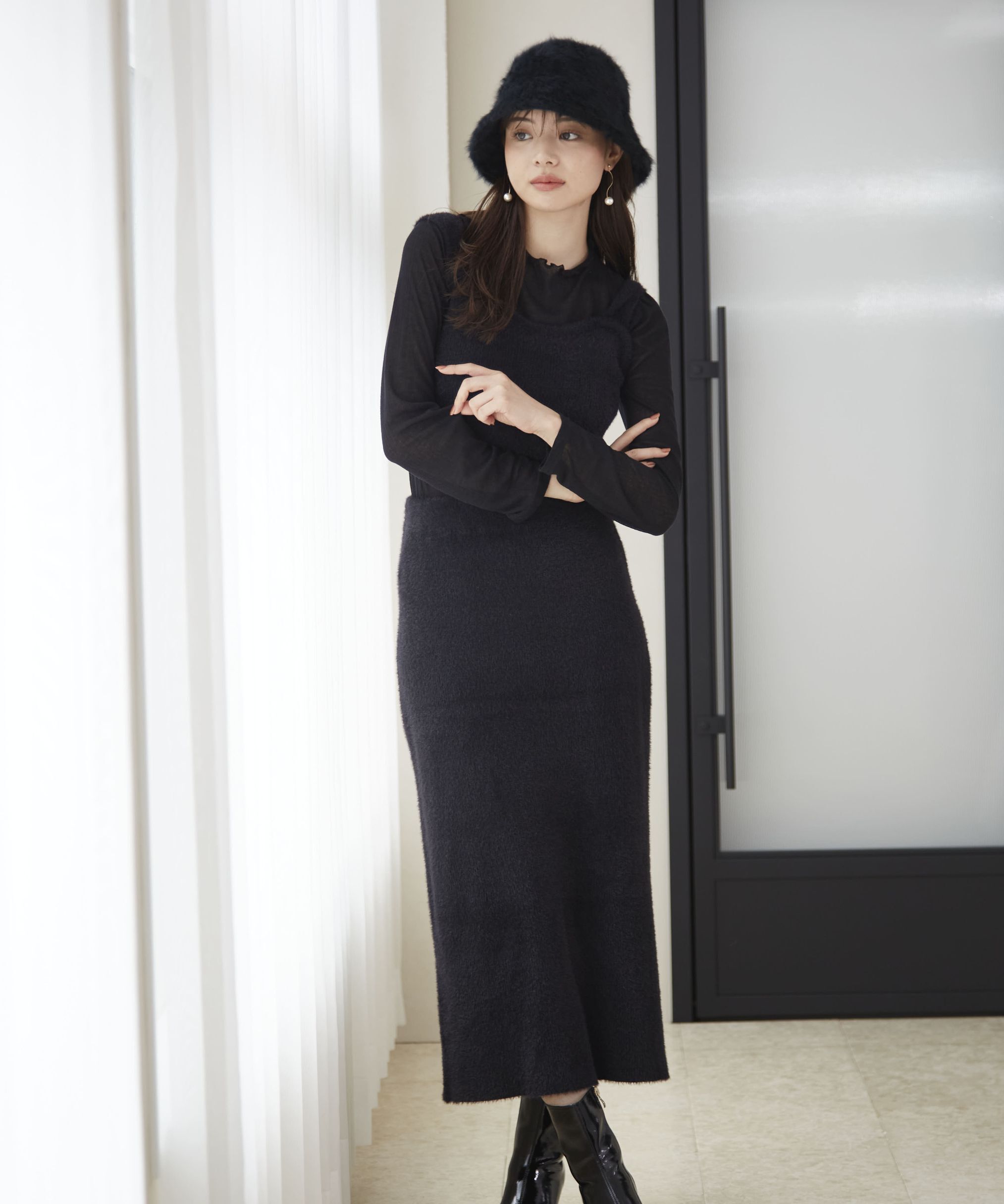PROPORTION BODY DRESSING「シャギービスチェセットアップ　24AW」|ワンピース|