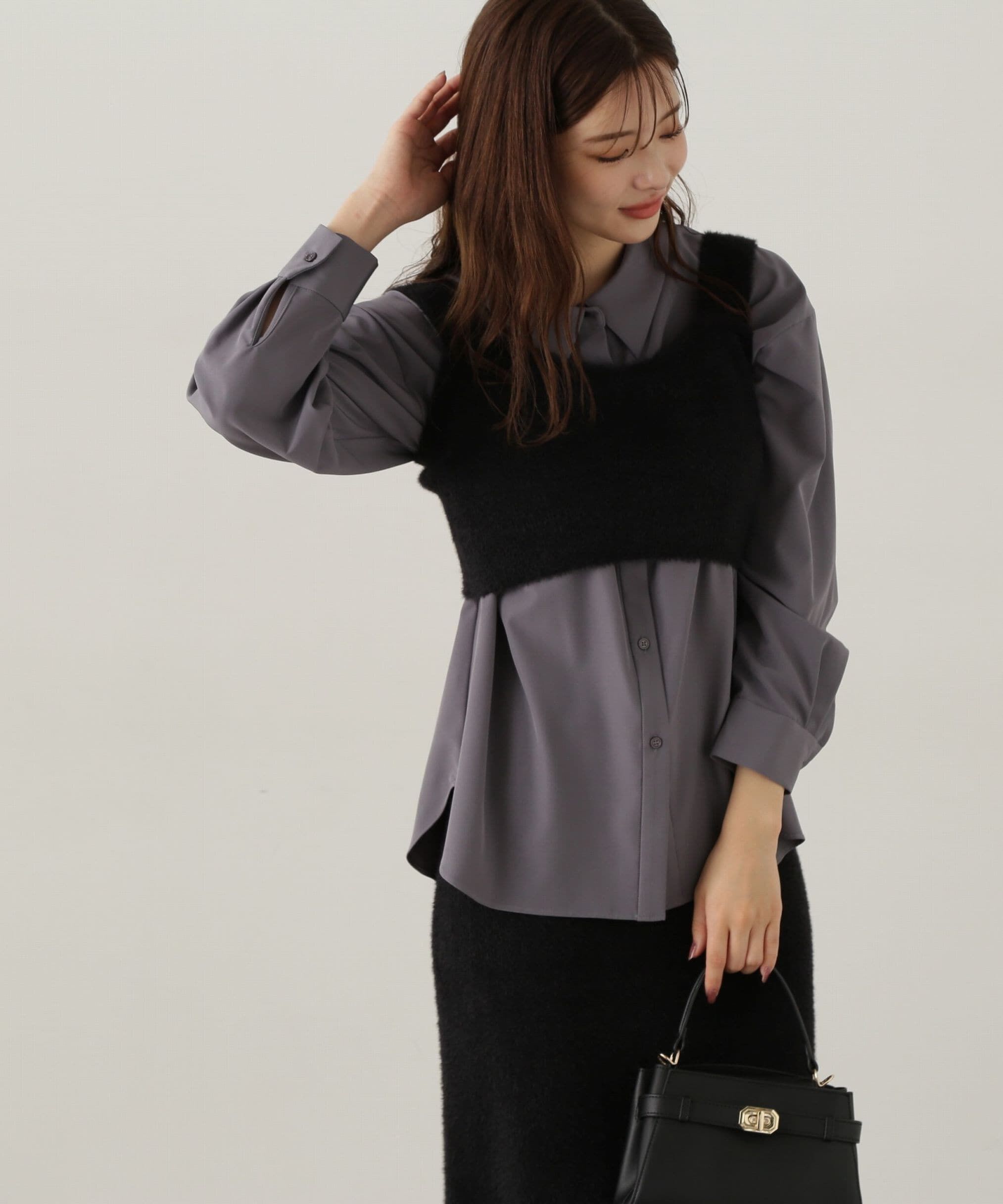 PROPORTION BODY DRESSING「シャギービスチェセットアップ　24AW」|ワンピース|