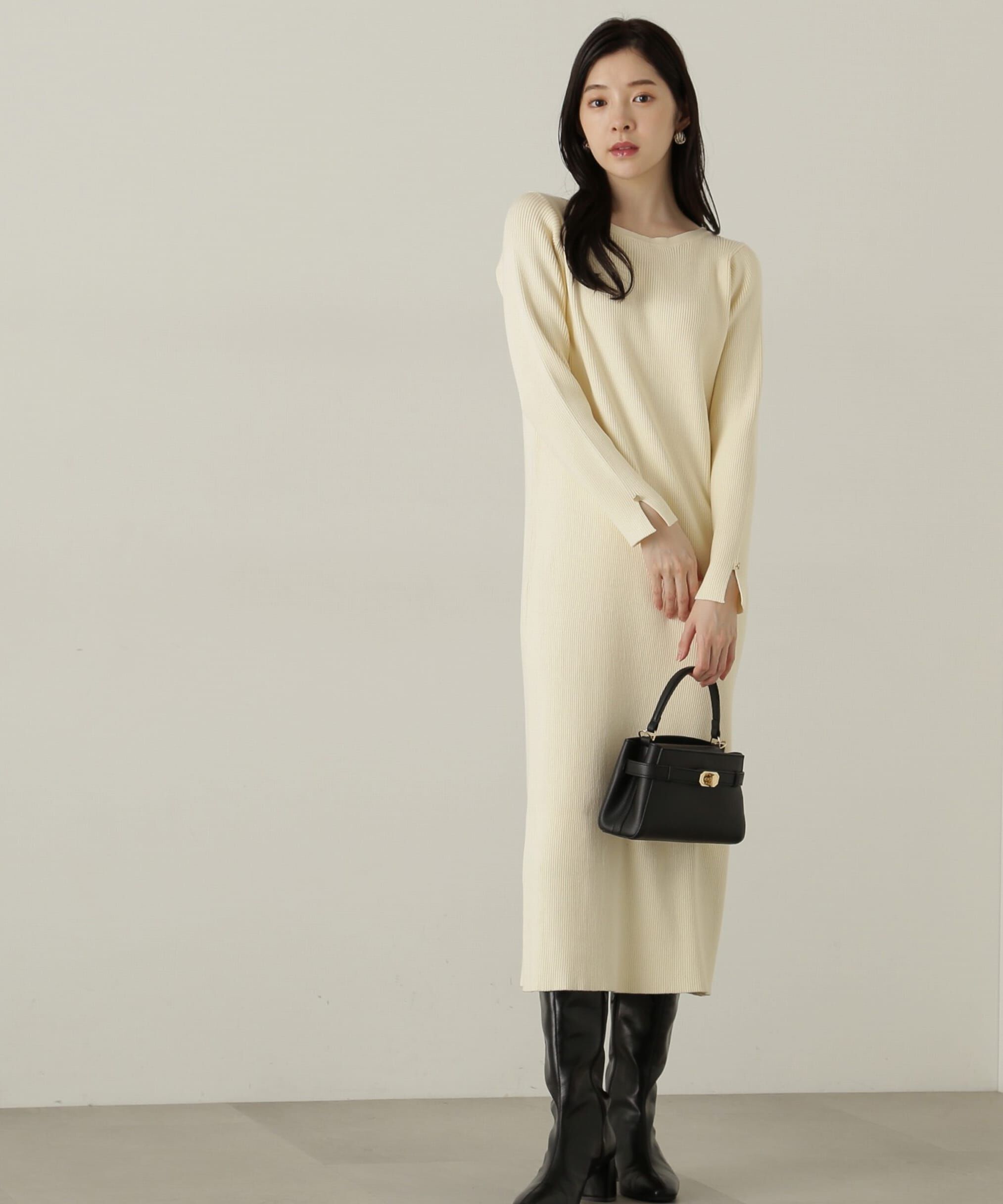PROPORTION BODY DRESSING「テープヤーンベストニット　24AWセットアップ」|ワンピース|