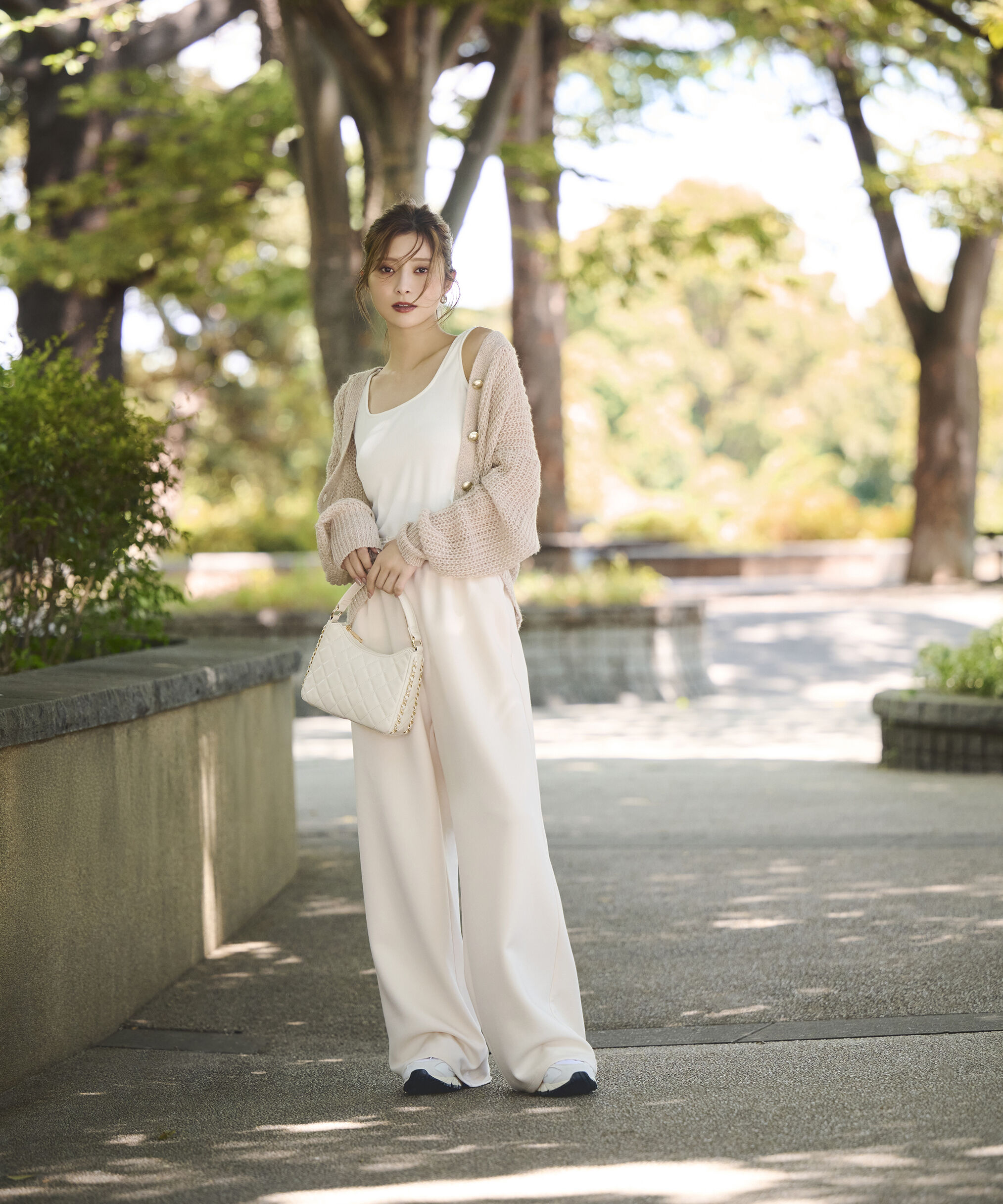 PROPORTION BODY DRESSING「スパンコール透かし編み2wayカーディガン 25AW」|カーディガン|