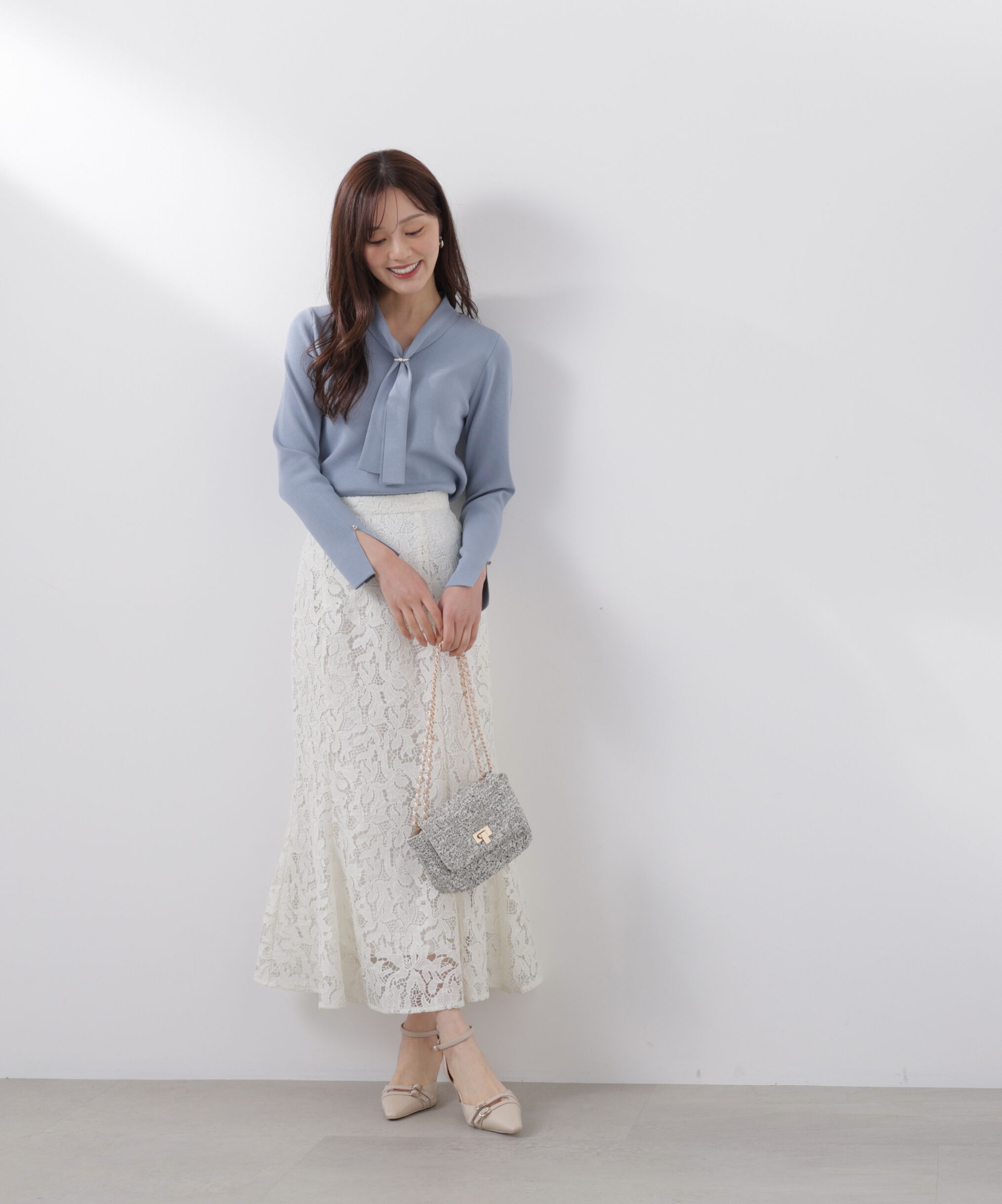 PROPORTION BODY DRESSING「レースマーメイドスカート　26SS」|スカート|