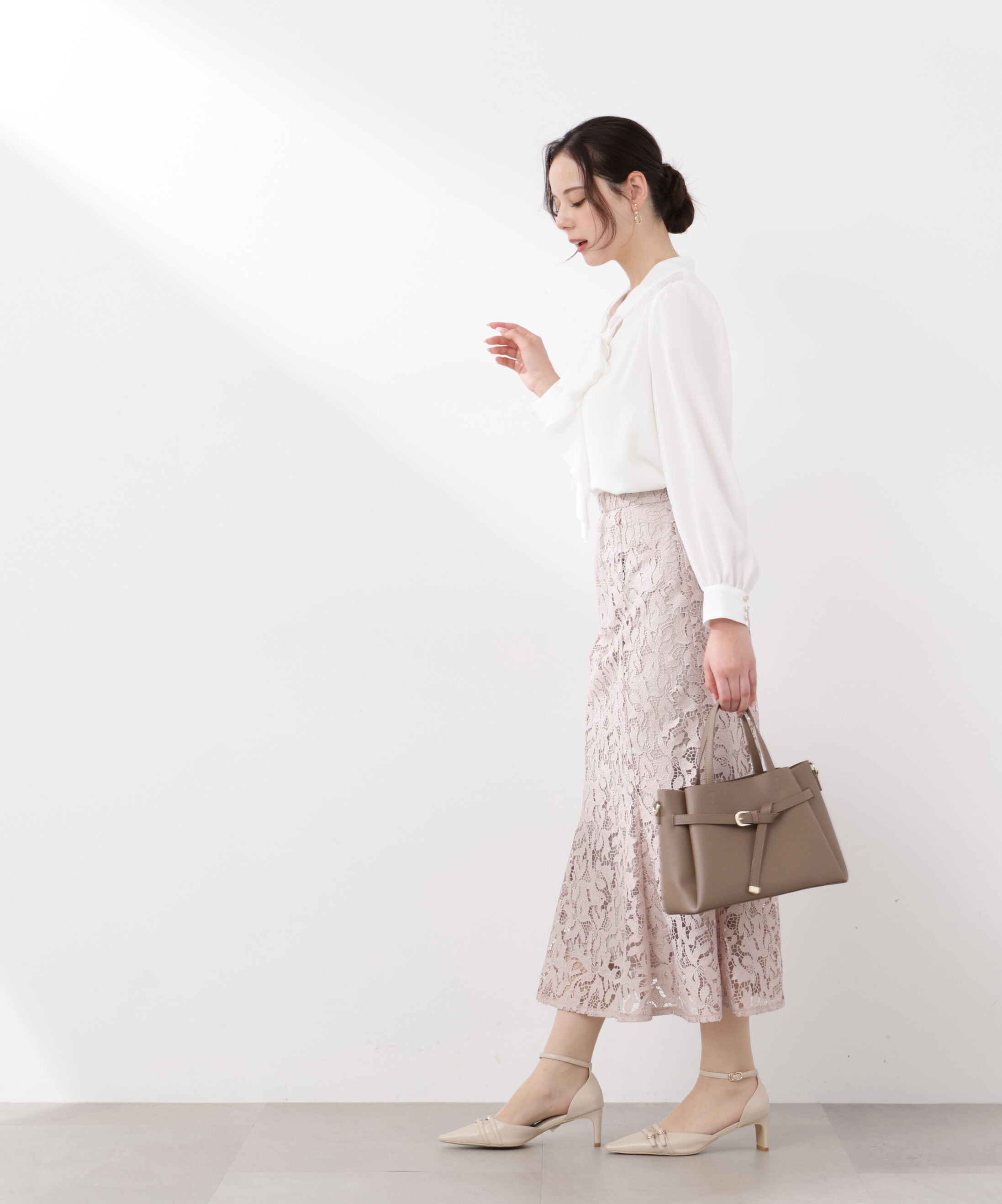 PROPORTION BODY DRESSING「レースマーメイドスカート　26SS」|スカート|