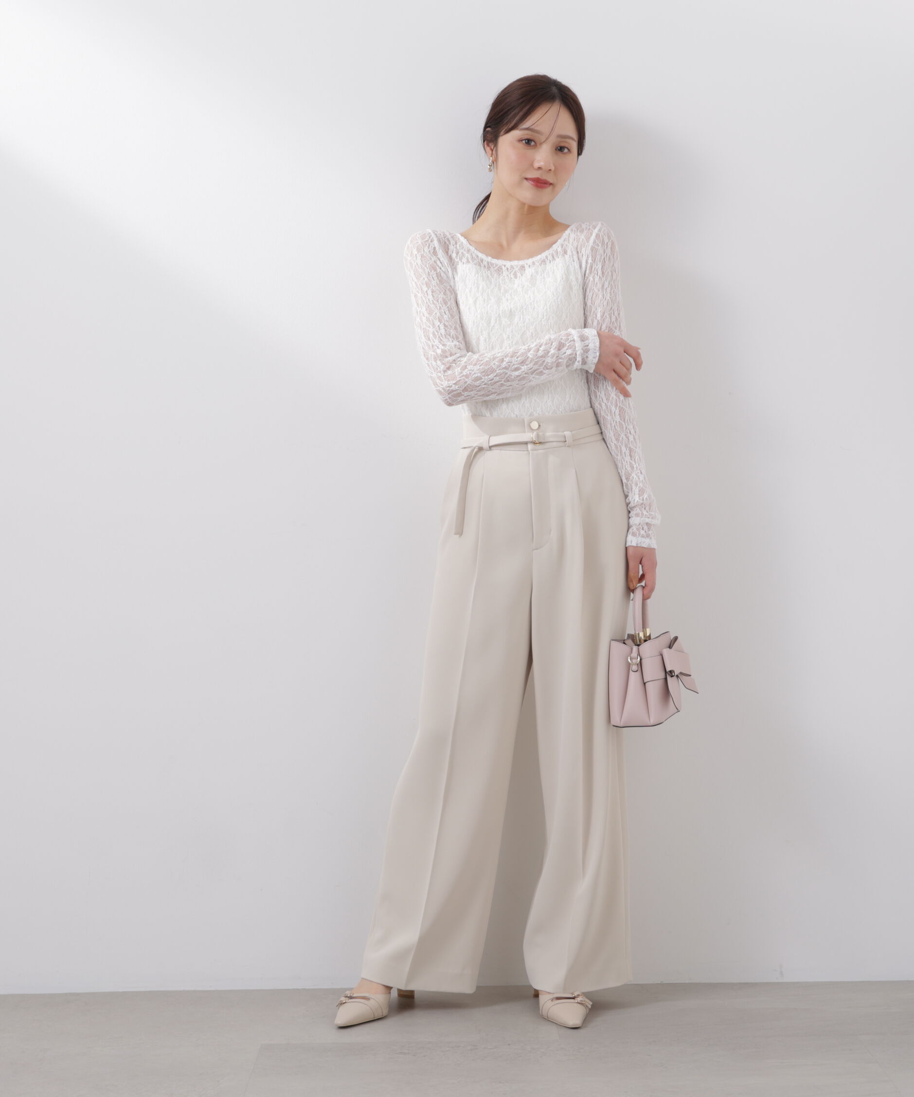 PROPORTION BODY DRESSING「ベルト付きワイドパンツ　26SS」|その他|