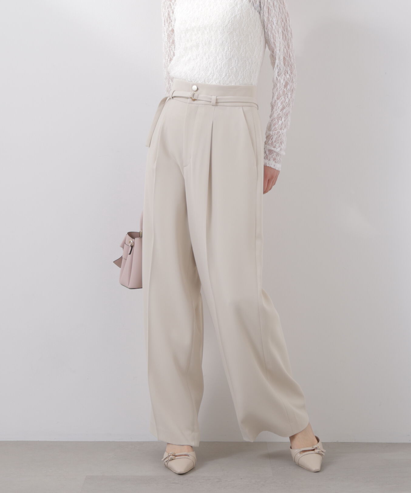 PROPORTION BODY DRESSING「ベルト付きワイドパンツ　26SS」|その他|