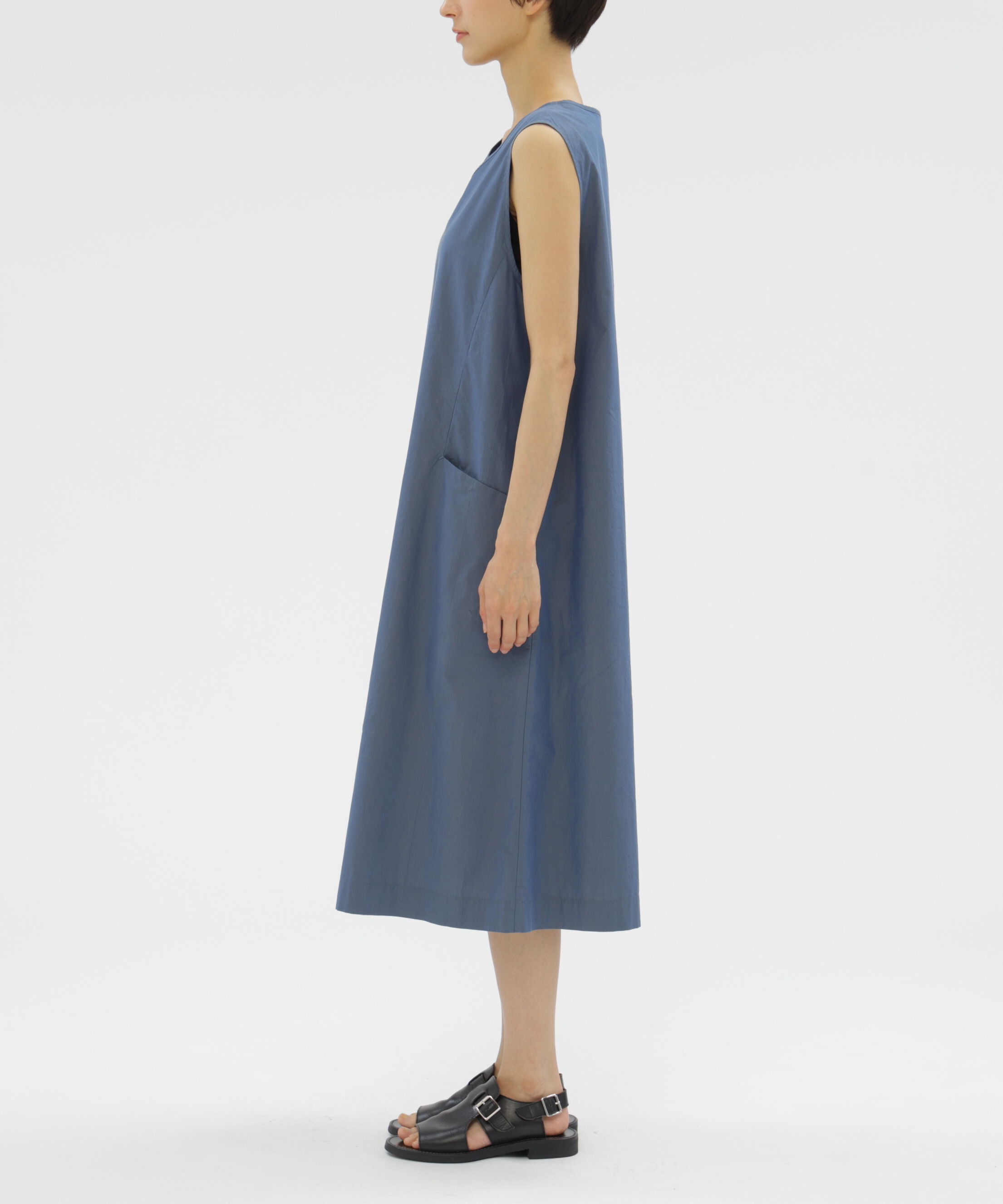  「COTTON CHAMBRAY DRESS」|ワンピース|