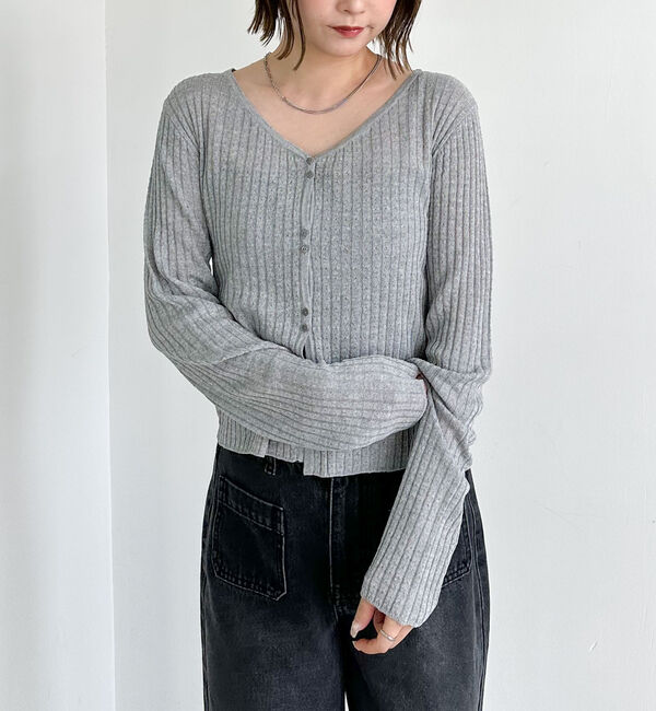 archives「ハリヌキリブシアーニットカーディガン」|カーディガン|