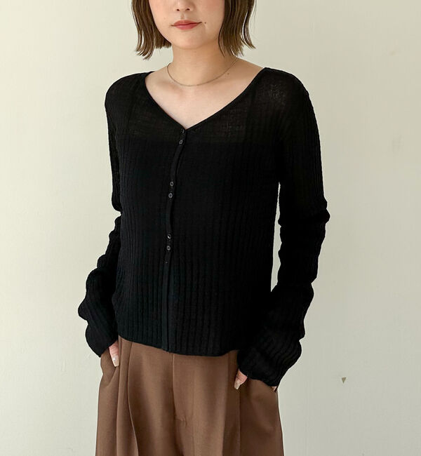 archives「ハリヌキリブシアーニットカーディガン」|カーディガン|