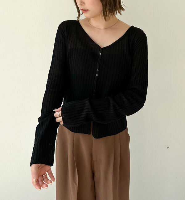 archives「ハリヌキリブシアーニットカーディガン」|カーディガン|