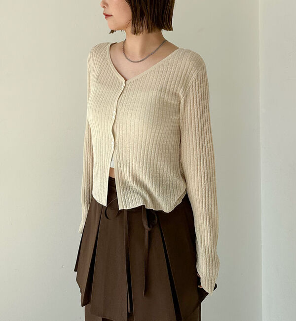 archives「ハリヌキリブシアーニットカーディガン」|カーディガン|
