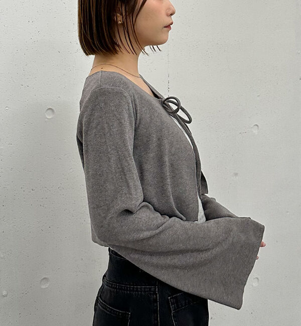 archives「起毛カットリブＣＤ&times;花柄キャミＳＥＴ」|カーディガン|