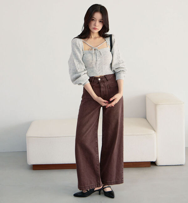 archives「ケーブルニットボレロアンサンブル」|カーディガン|