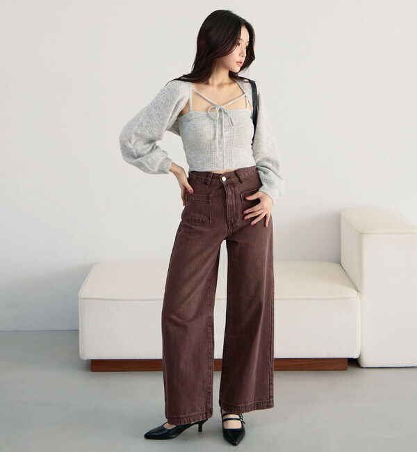 archives「ケーブルニットボレロアンサンブル」|カーディガン|