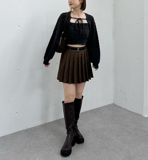 archives「ケーブルニットボレロアンサンブル」|カーディガン|