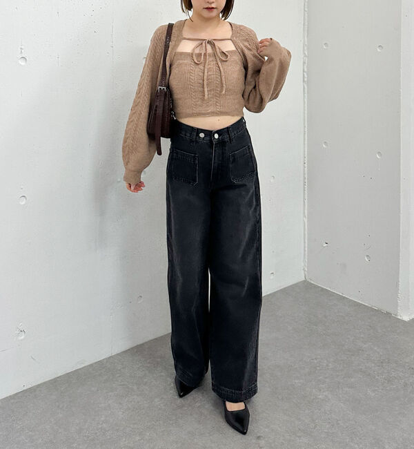 archives「ケーブルニットボレロアンサンブル」|カーディガン|