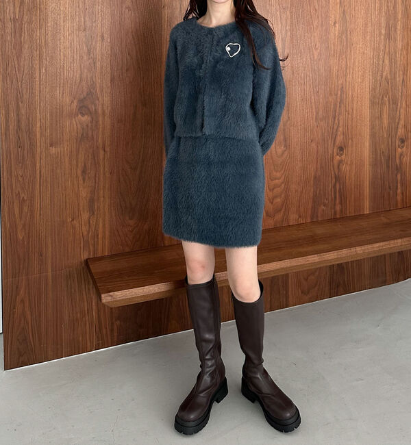 archives「【ＳＥＴＵＰ対応ダブルフェイスフェザーニットカーディガン】」|カーディガン|