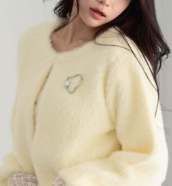 archives「【ＳＥＴＵＰ対応ダブルフェイスフェザーニットカーディガン】」|カーディガン|